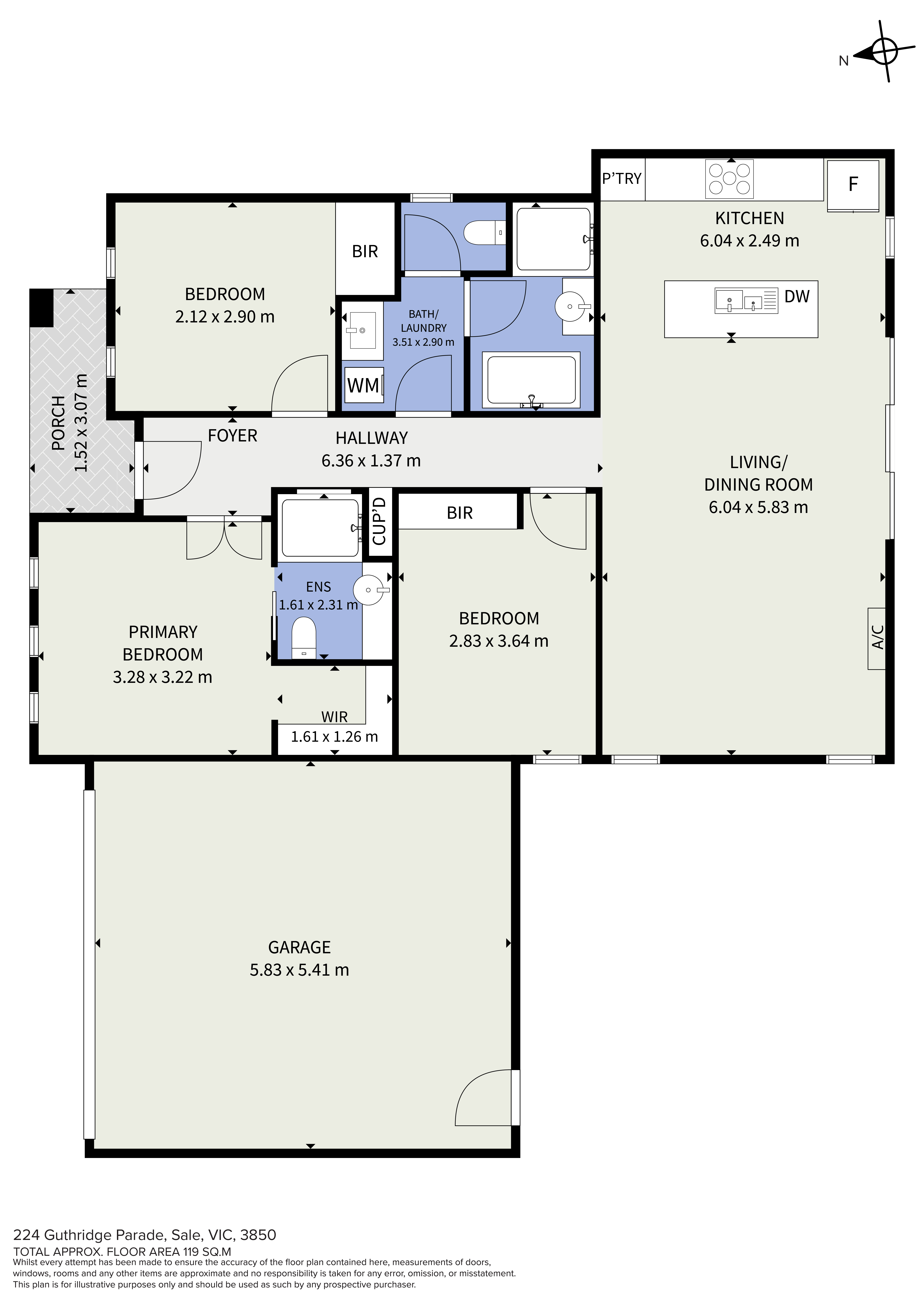 3-bedroom house at 224 Guthridge Parade, Sale, VIC 3850, Wellington, Victoria