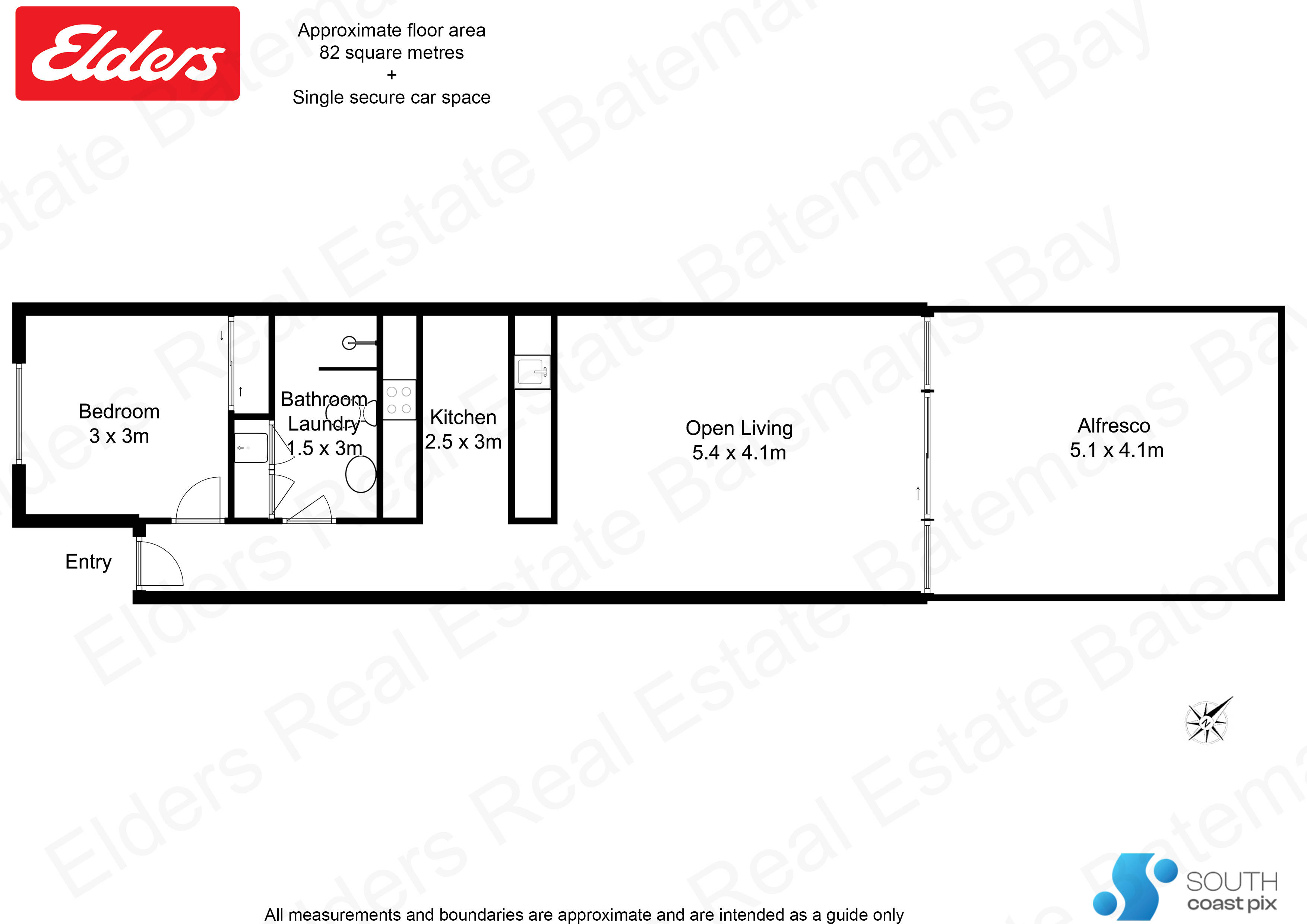 1-bedroom unit at 11 1A HERARDE STREET, BATEMANS BAY NSW 2536, Eurobodalla, New South Wales