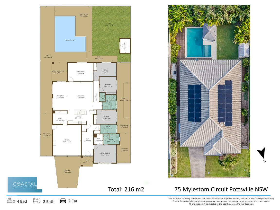 4-bedroom house at 75 Mylestom Circle, Pottsville, Nsw, 2489, Tweed, New South Wales