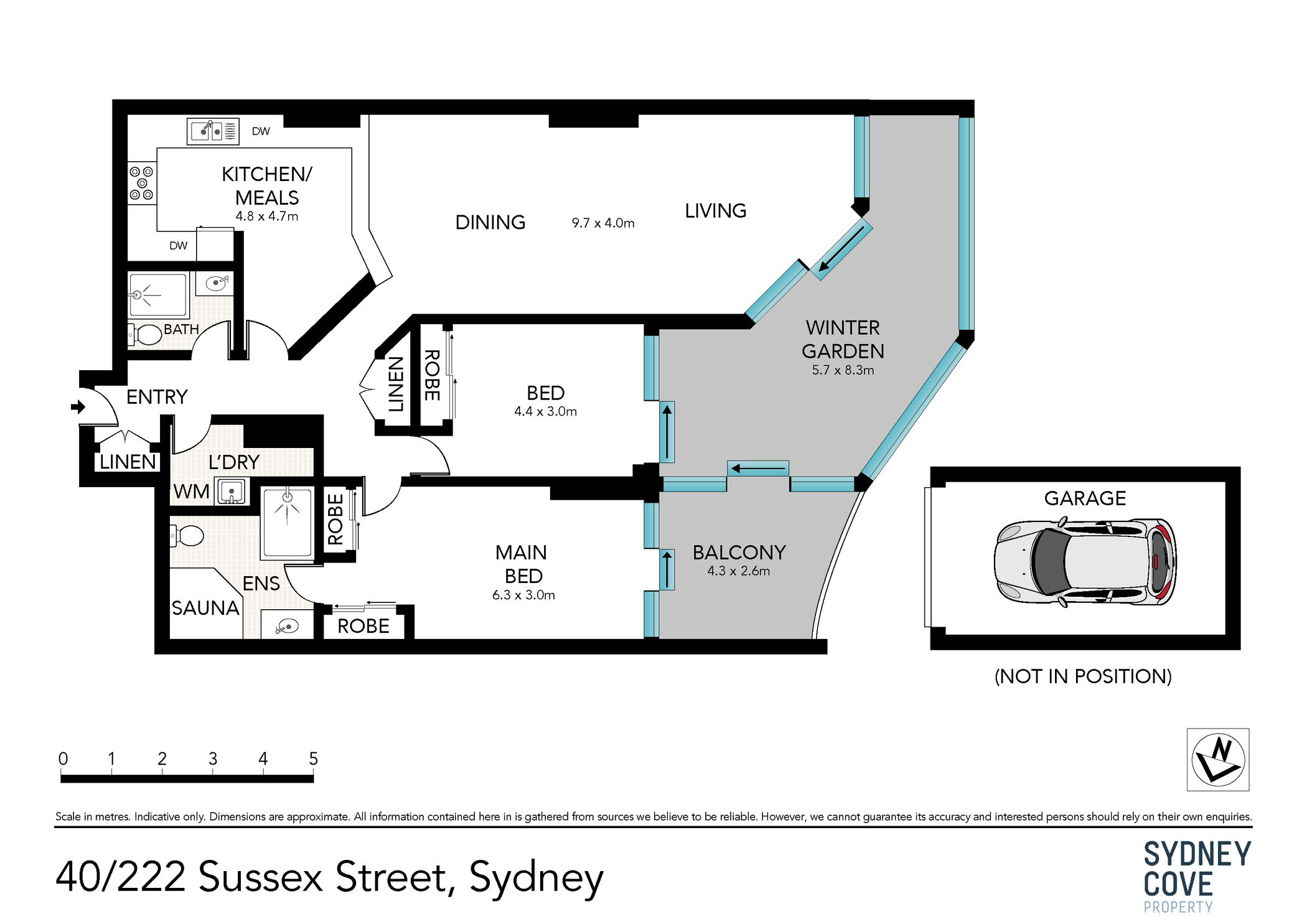 2-bedroom unit at 40/222 Sussex Street, Sydney, Nsw, 2000, Sydney, New South Wales