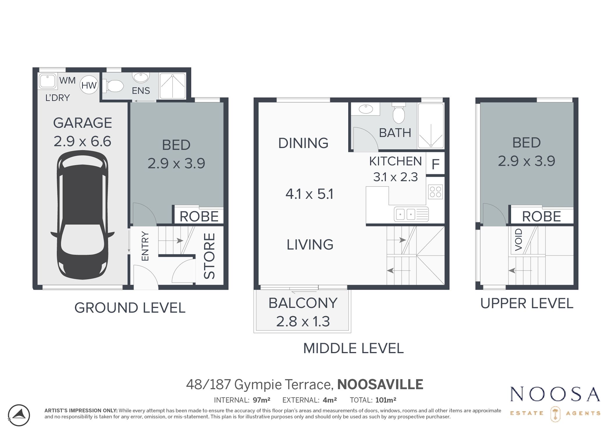 2-bedroom unit at 48/185 Gympie Terrace, Noosaville, QLD 4566, Noosa, Queensland