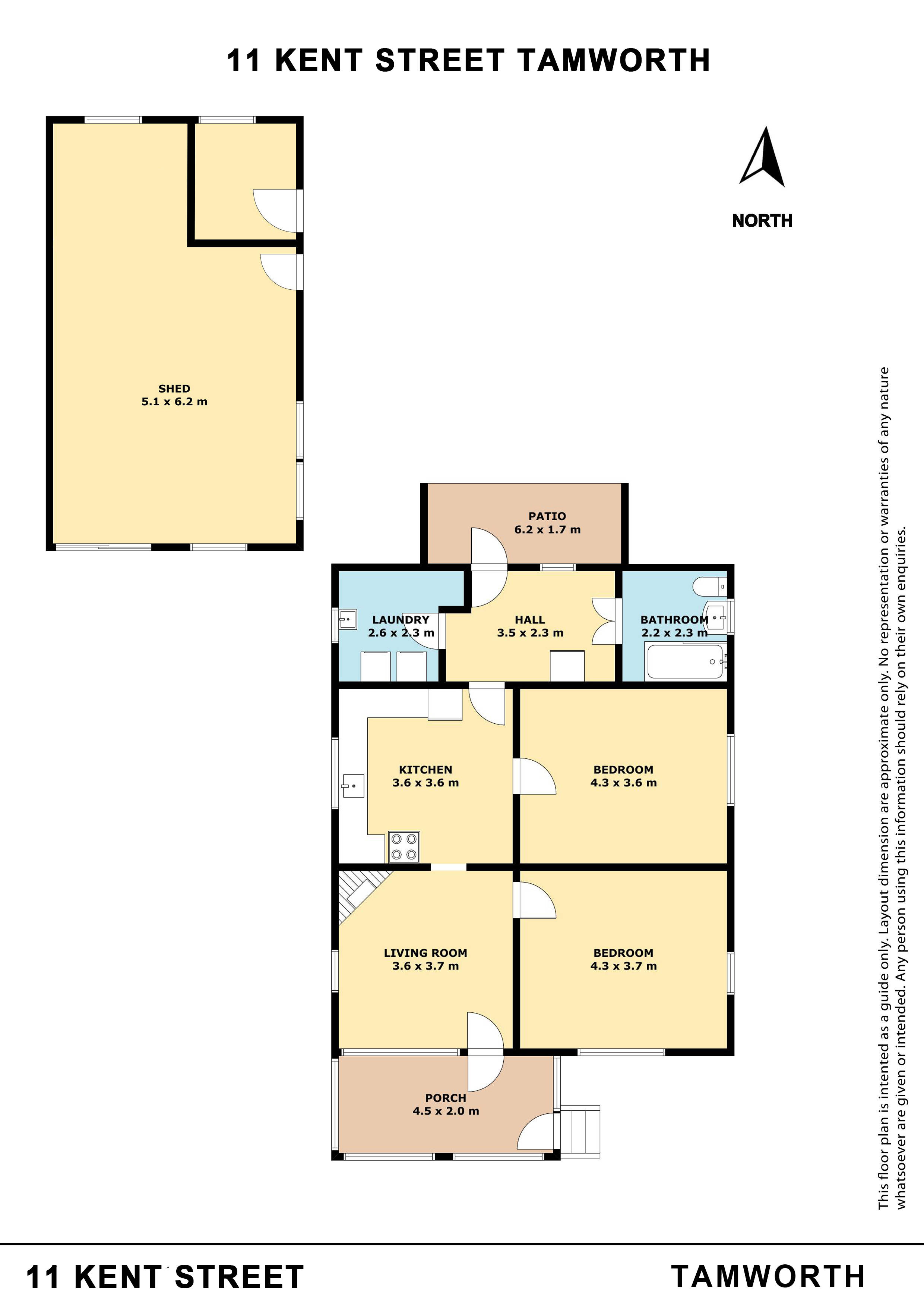 2-bedroom house at 11 Kent Street, Tamworth, Nsw, 2340, Tamworth, New South Wales