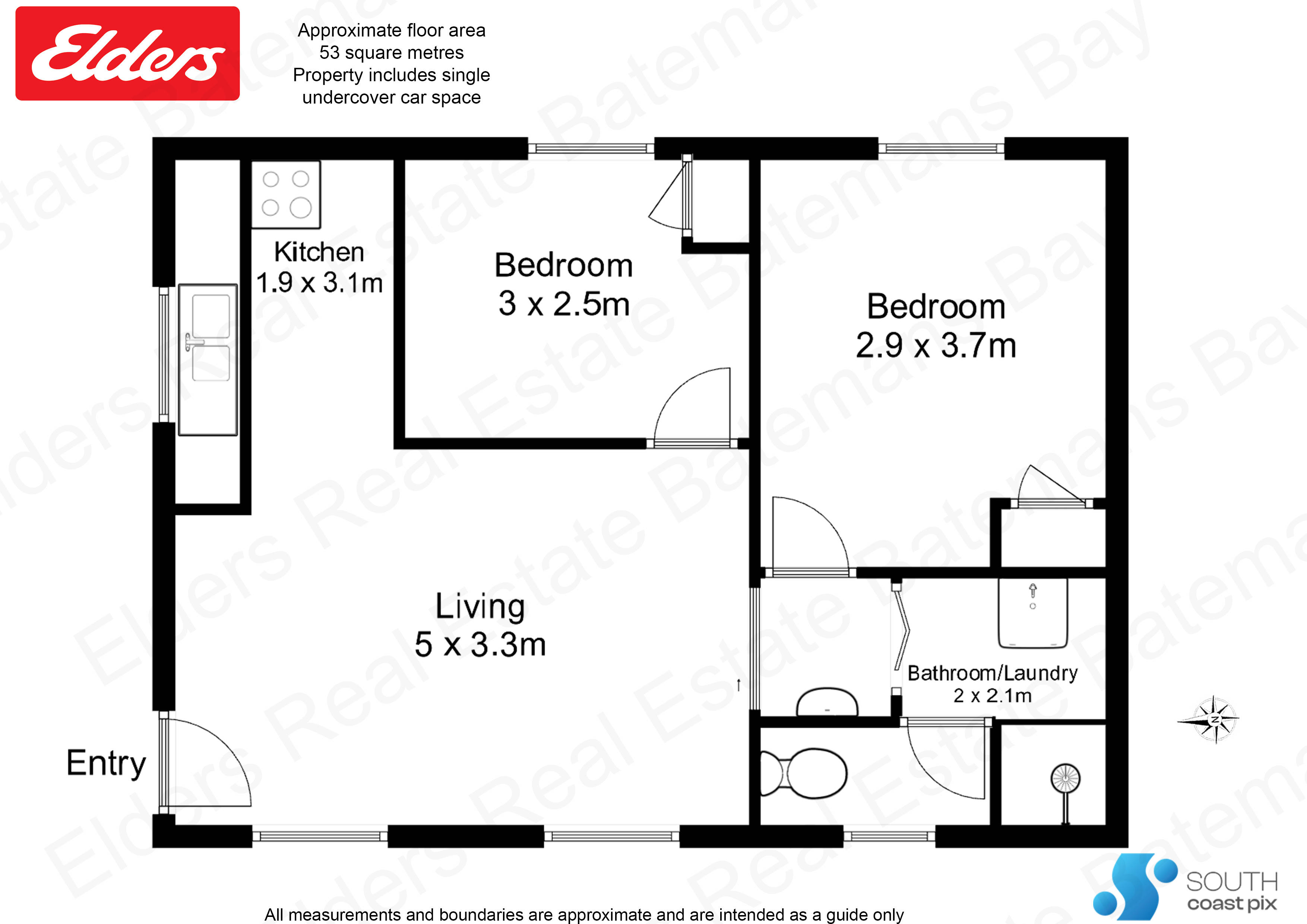 2-bedroom unit at 9/54 Beach Road, Batemans Bay, NSW 2536, Eurobodalla, New South Wales