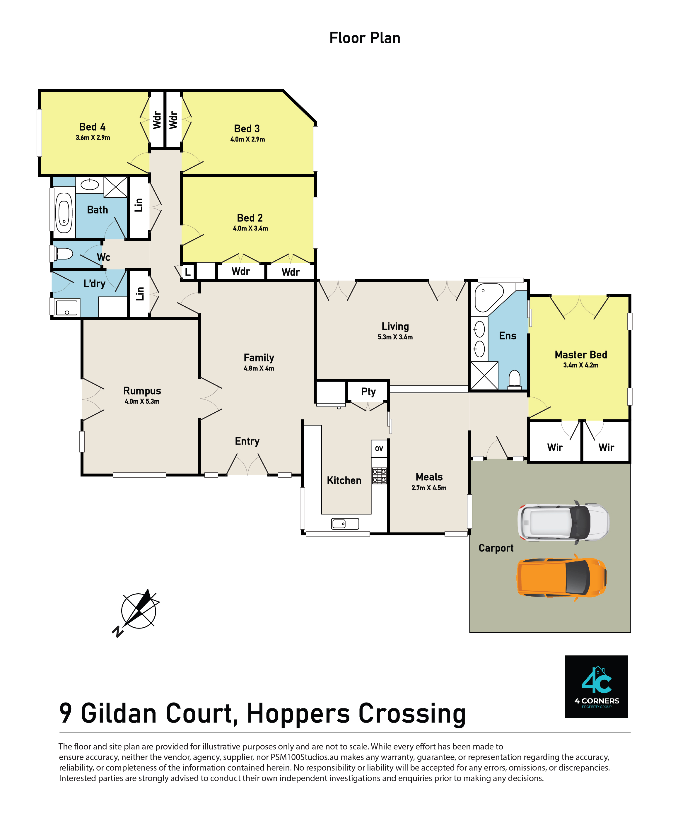 4-bedroom house at 9 Gildan Court, Hoppers Crossing, VIC 3029, Wyndham, Victoria