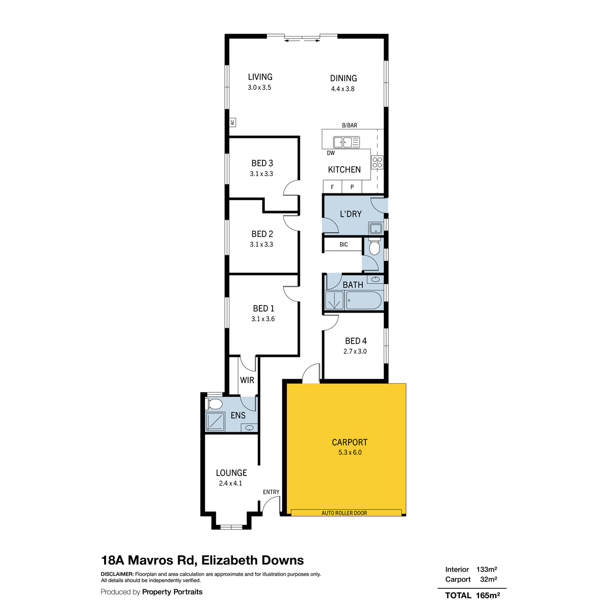 4-bedroom house at 18 Mavros Road, Elizabeth Downs, SA 5113, Playford, South Australia