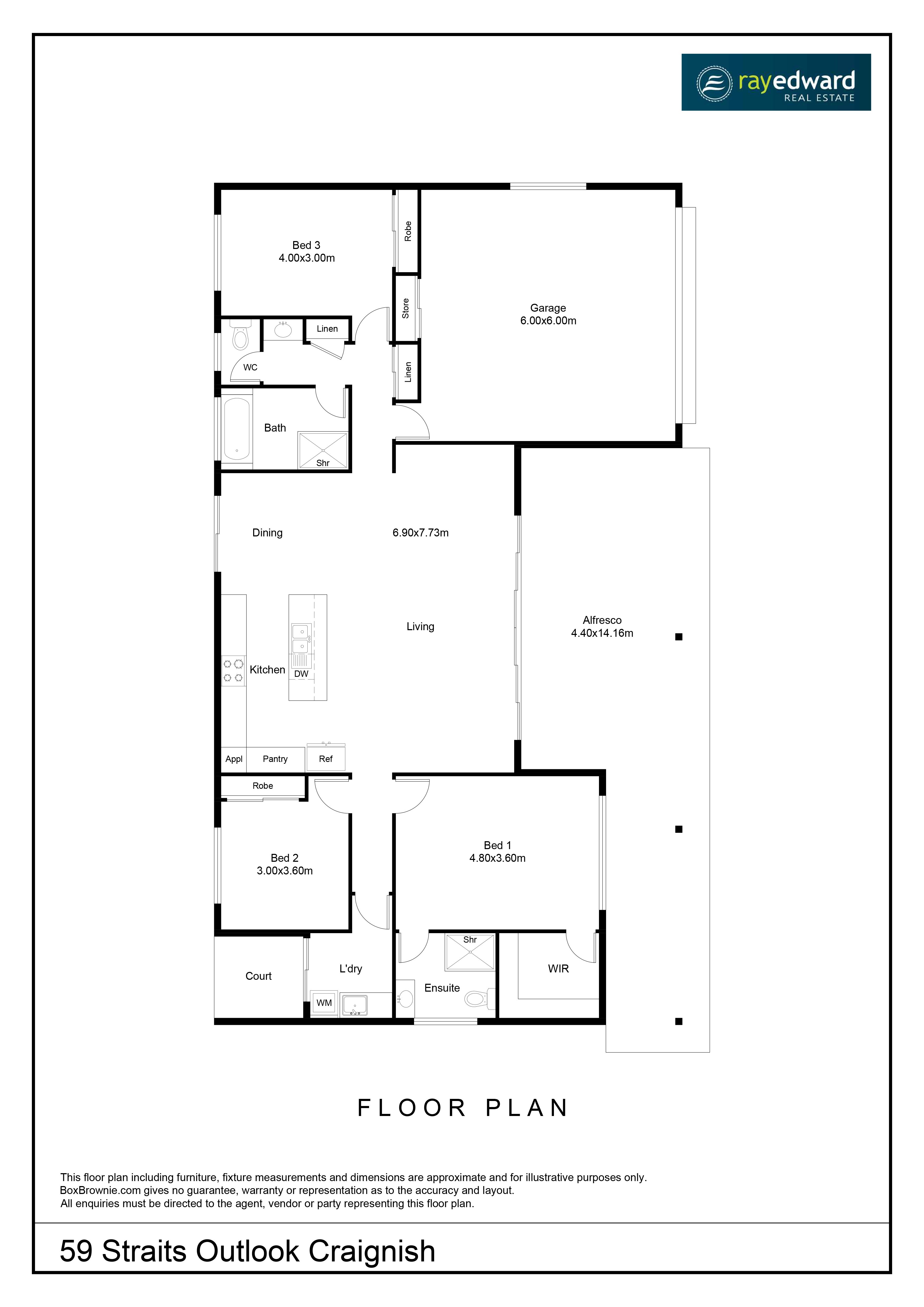 3-bedroom house at 59 Straits Outlook, Craignish, QLD 4655, Fraser Coast, Queensland