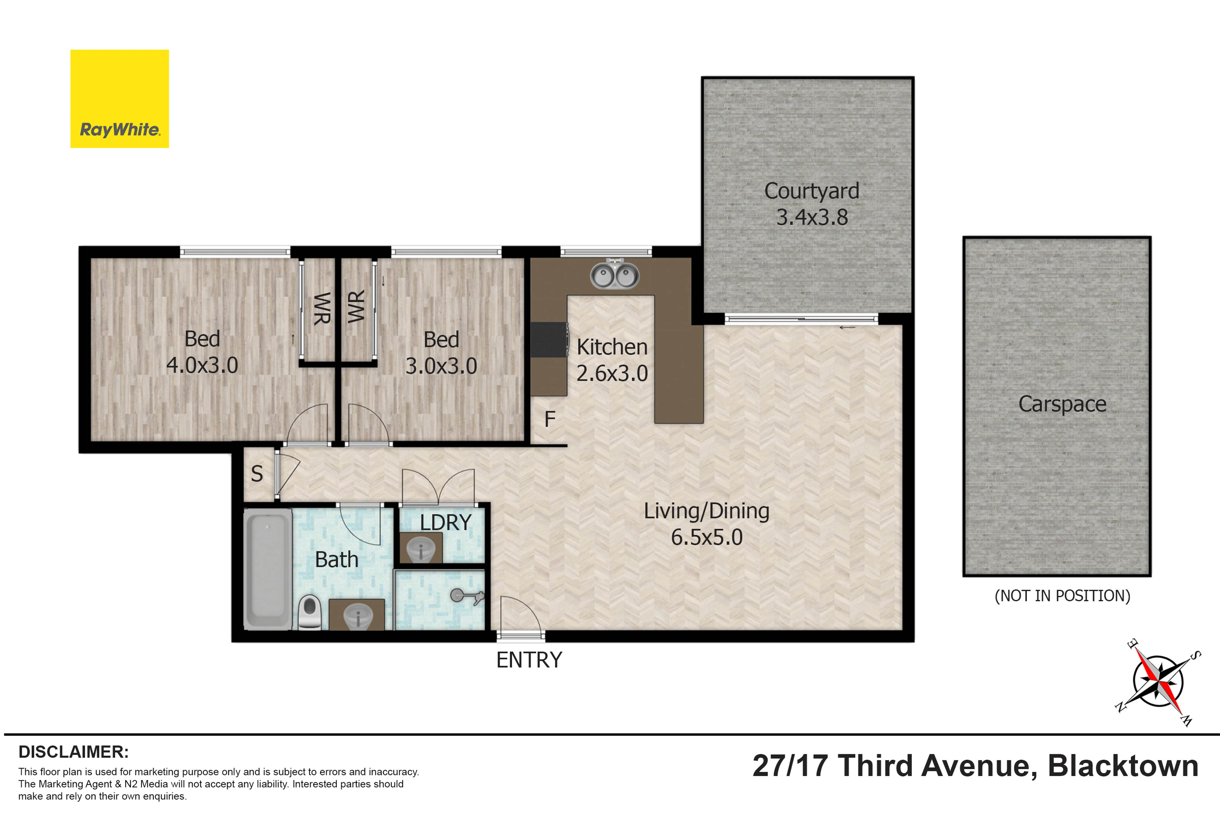 2-bedroom unit at 27/19 Third Avenue, Blacktown, NSW 2148, Blacktown, New South Wales