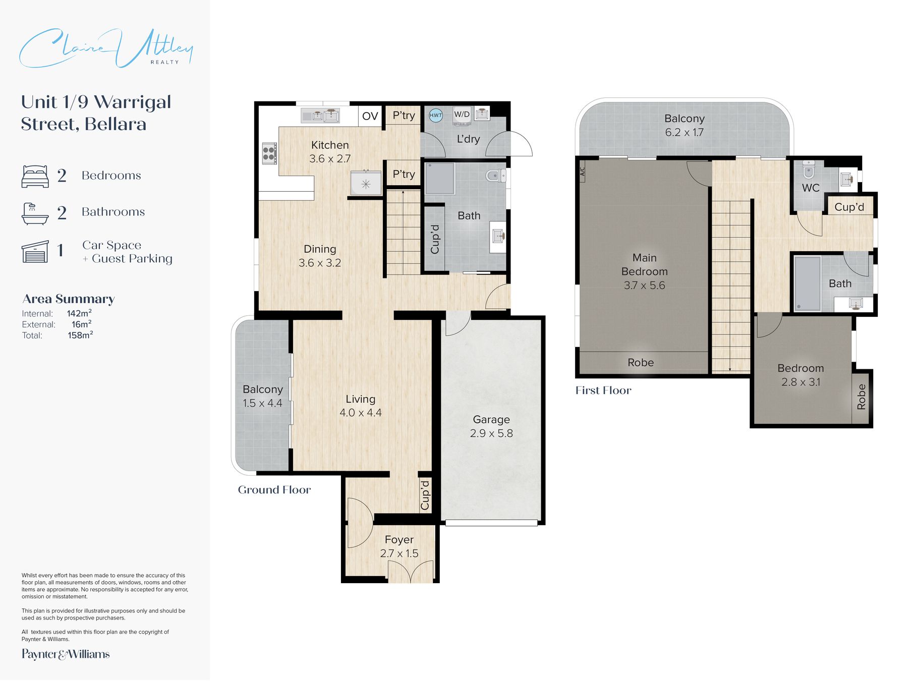 2-bedroom unit at 1/9 Warrigal Street, Bellara, QLD 4507, Moreton Bay, Queensland