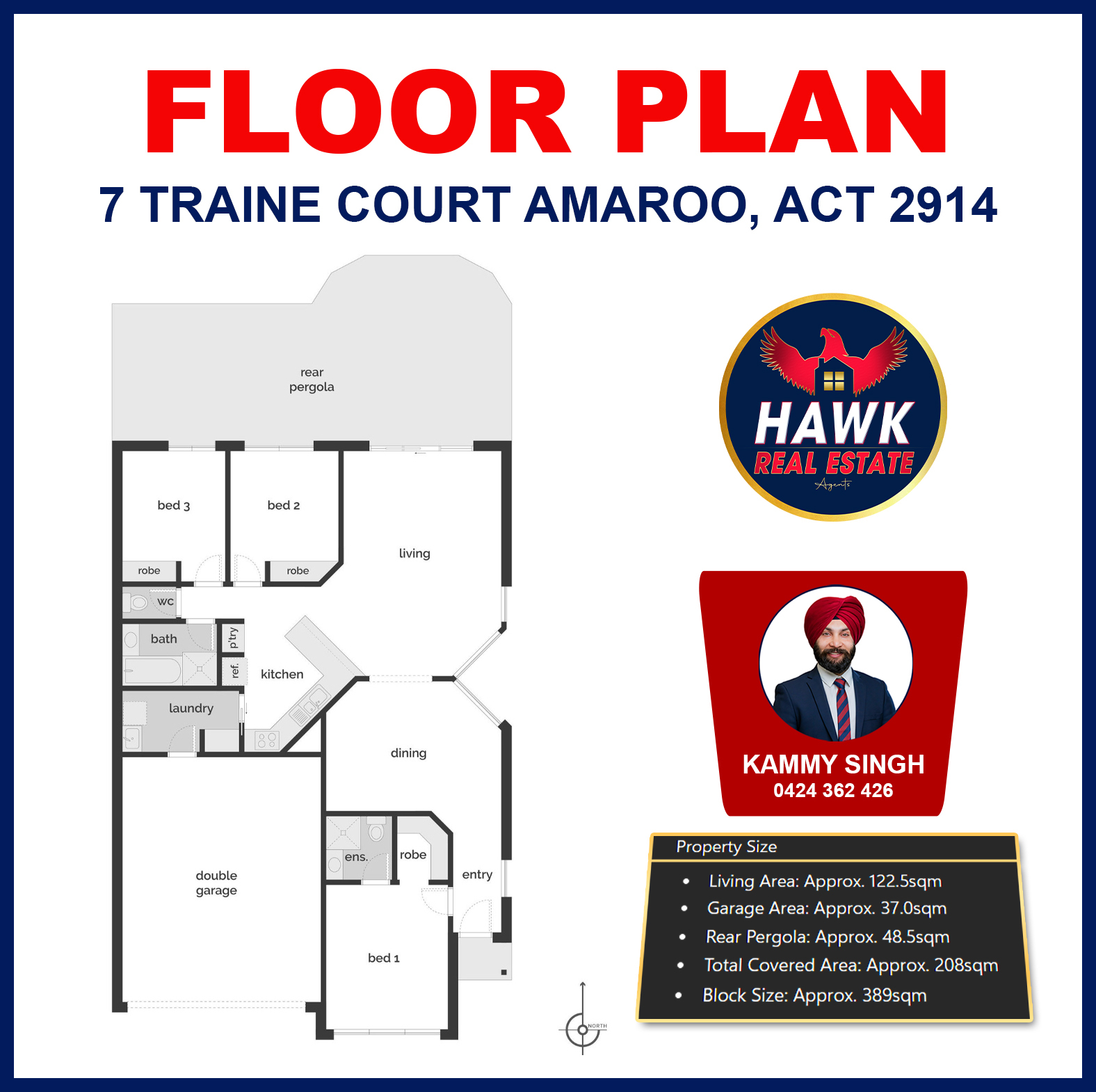 3-bedroom house at 7 Traine Court, Amaroo, ACT 2914, Unincorporated Act, Australian Capital Territory