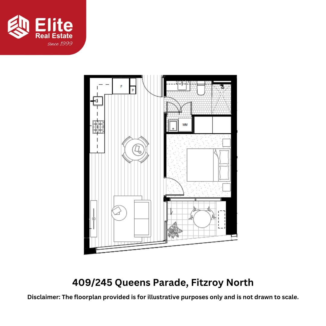 1-bedroom unit at 409/245 Queens Parade, Fitzroy North, VIC 3068, Yarra, Victoria