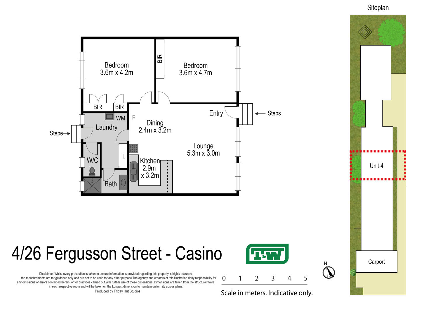 2-bedroom unit at Unit 4 26 Fergusson Street, Casino, Nsw, 2470, Richmond Valley, New South Wales
