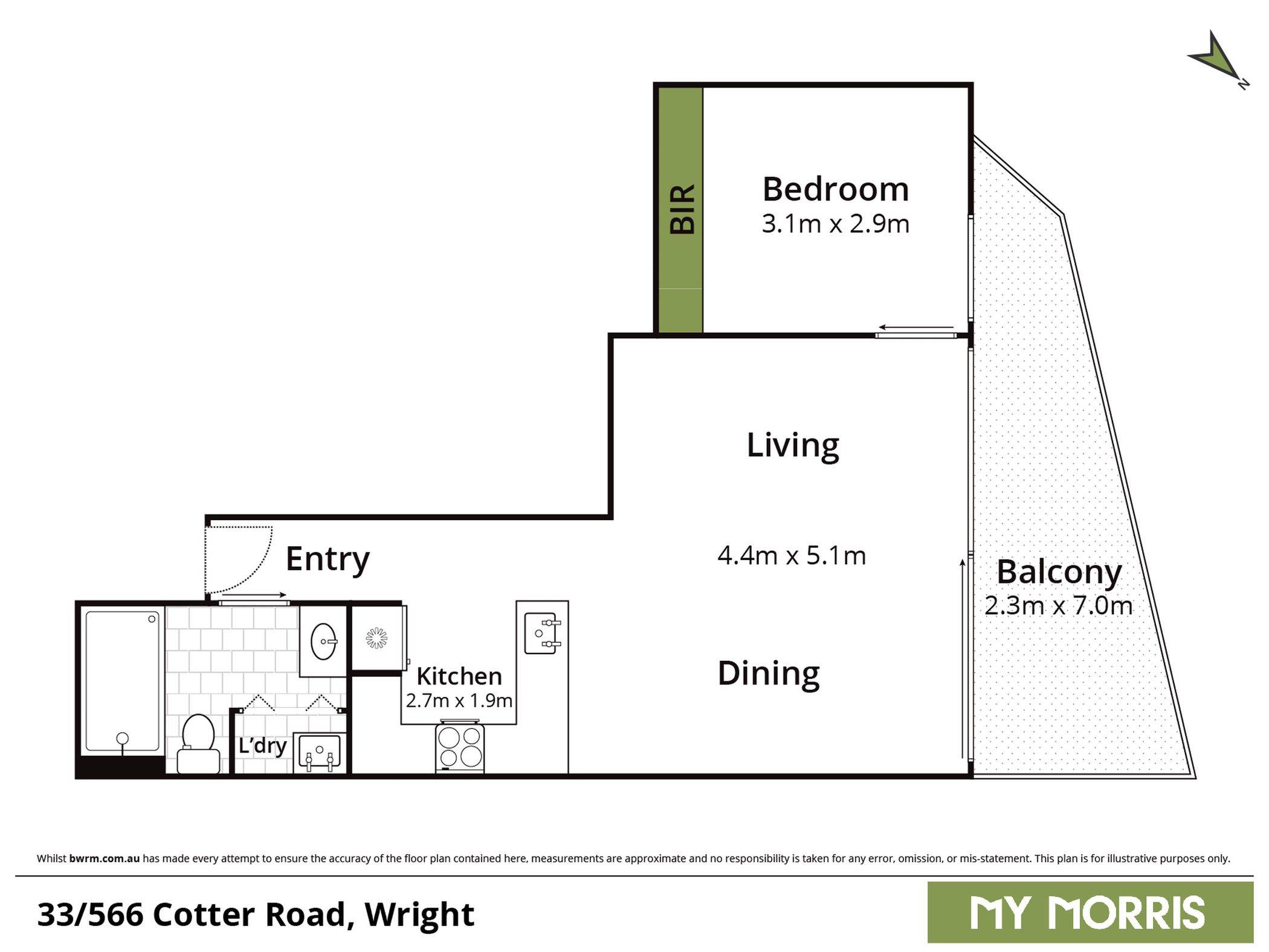 1-bedroom unit at 33/566 Cotter Road, Wright, Act, 2611, Unincorporated Act, Australian Capital Territory