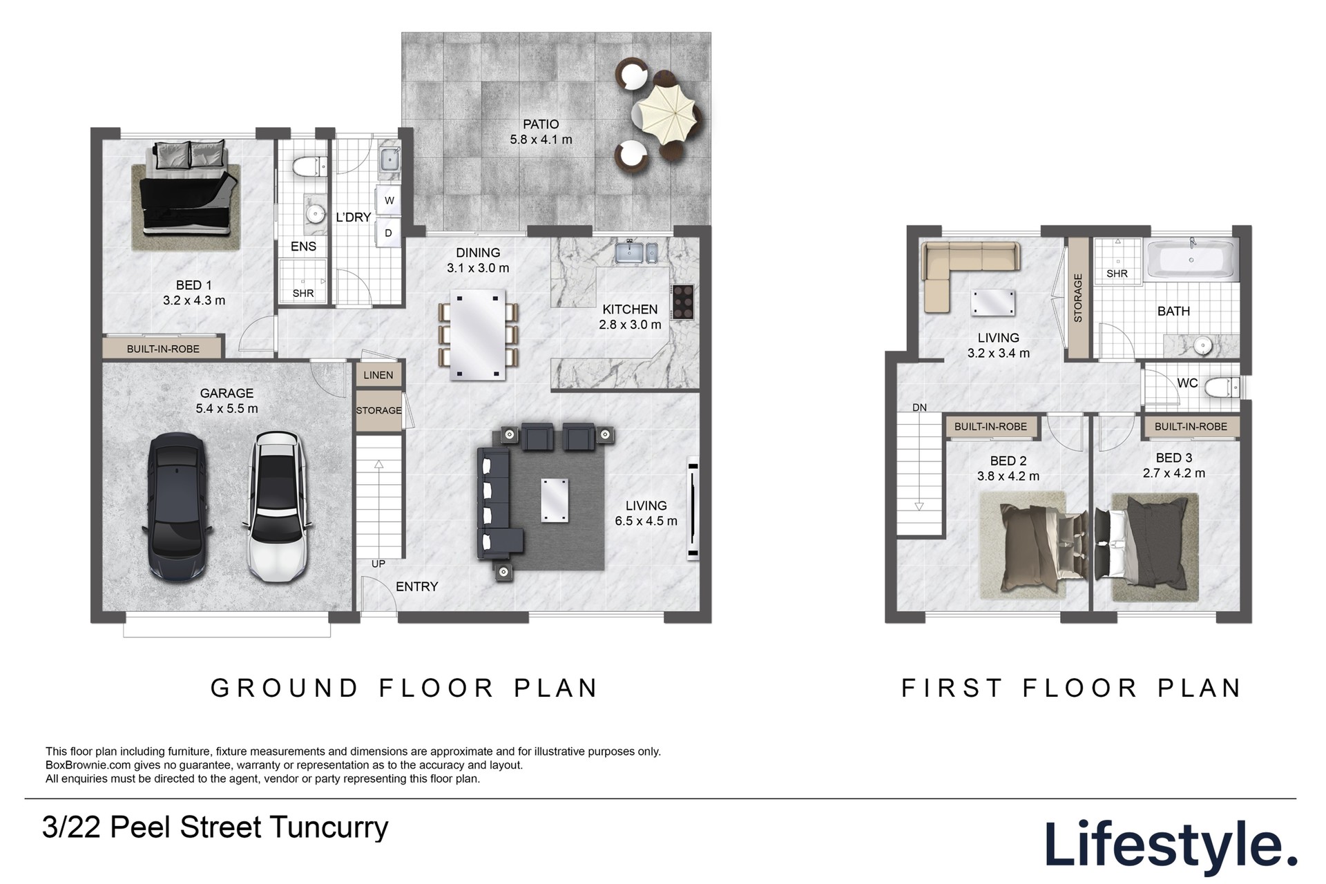 3-bedroom unit at 3 22 PEEL STREET, TUNCURRY NSW 2428, Mid-Coast, New South Wales