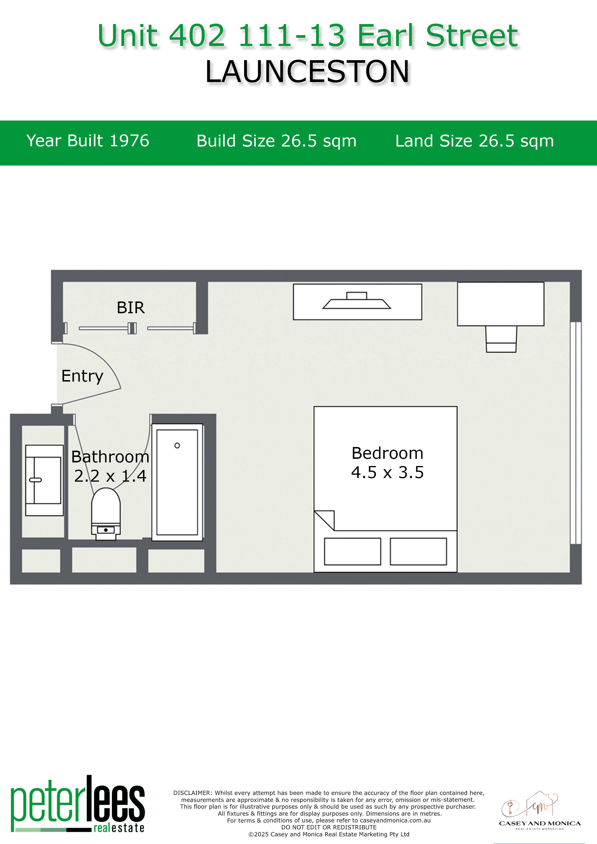 1-bedroom unit at 402/3-11 Earl Street, Launceston, TAS 7250, Launceston, Tasmania