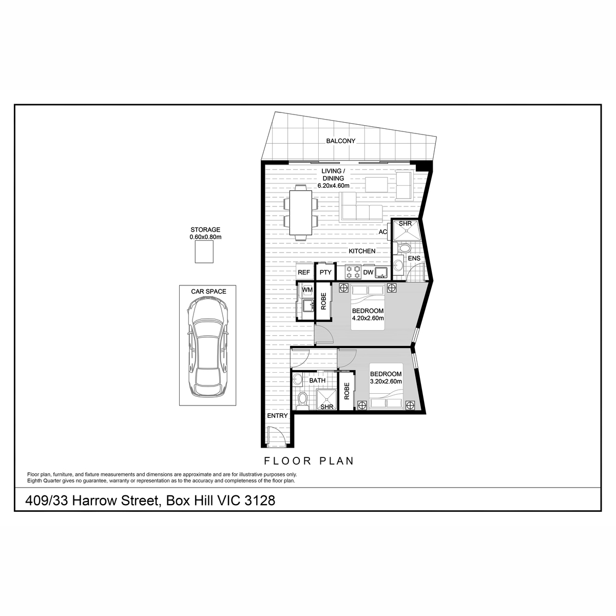 2-bedroom unit at 409/33 Harrow Street, Box Hill, VIC 3128, Whitehorse, Victoria