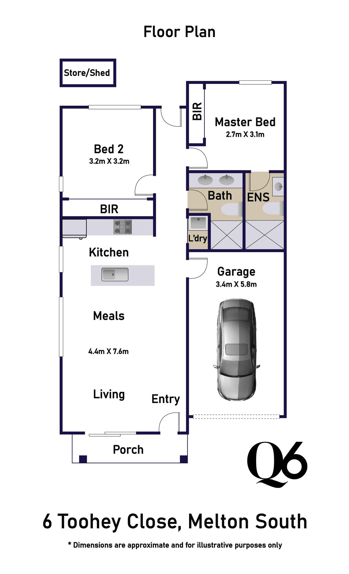2-bedroom unit at 6 Toohey Close, Melton South, VIC 3338, Melton, Victoria