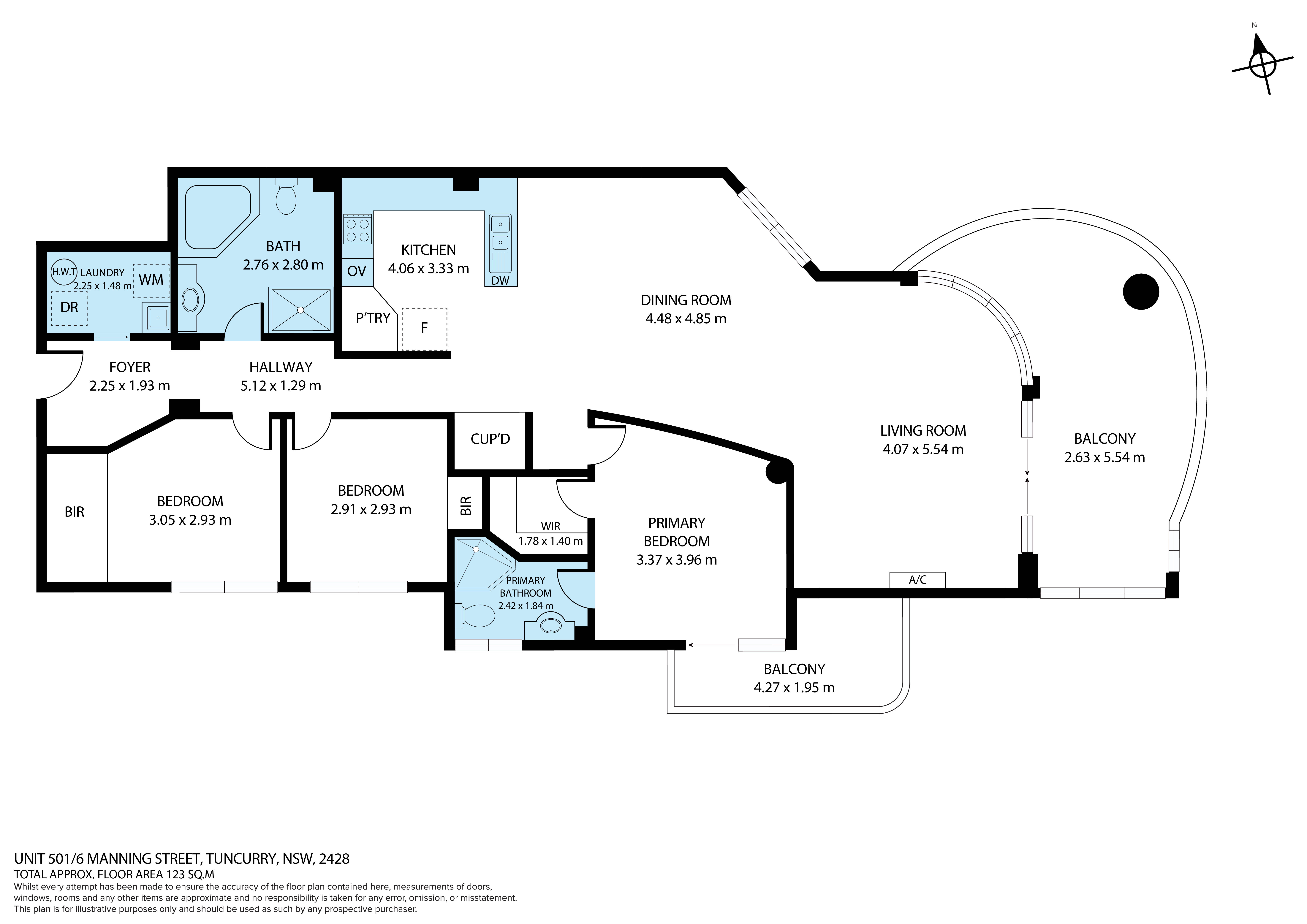 3-bedroom unit at MIRAGE 501 6-10 MANNING STREET, TUNCURRY NSW 2428, Mid-Coast, New South Wales