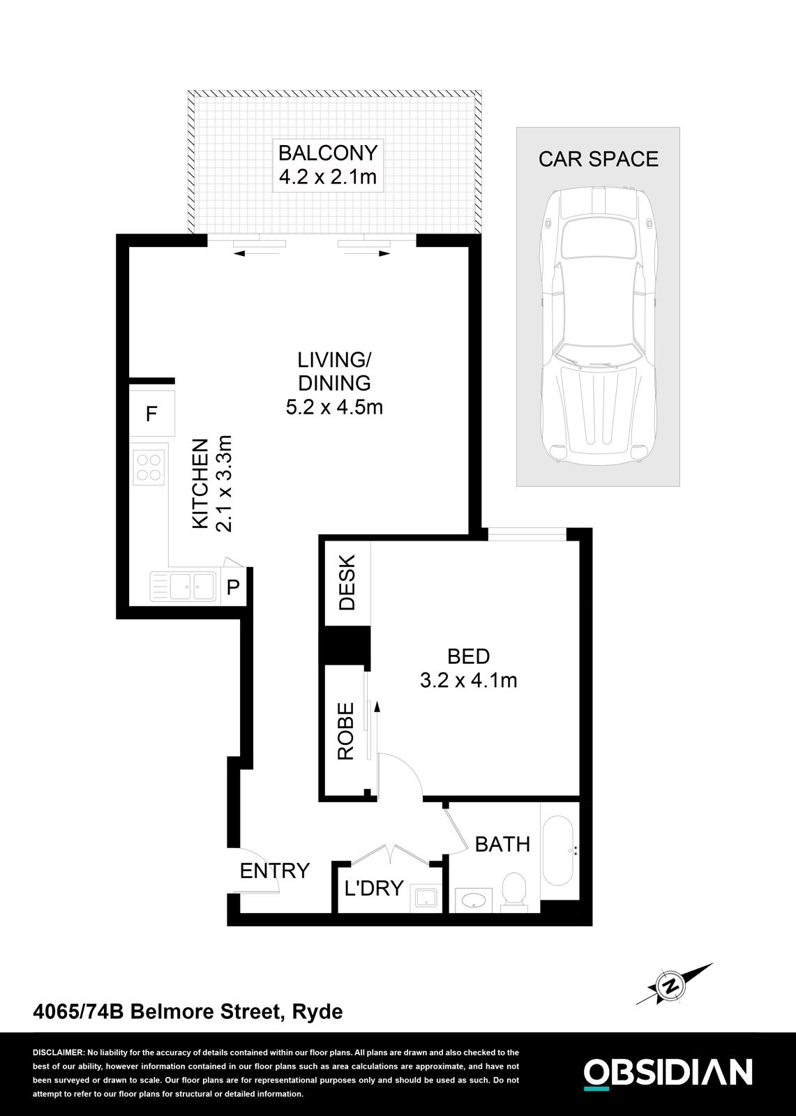 1-bedroom unit at 4065/74 Belmore Street, Ryde, Nsw, 2112, Ryde, New South Wales