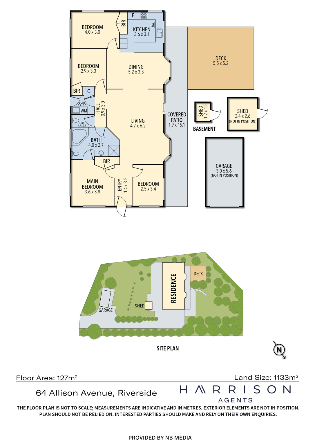 4-bedroom house at 64 ALLISON AVENUE, Riverside TAS 7250, West Tamar, Tasmania