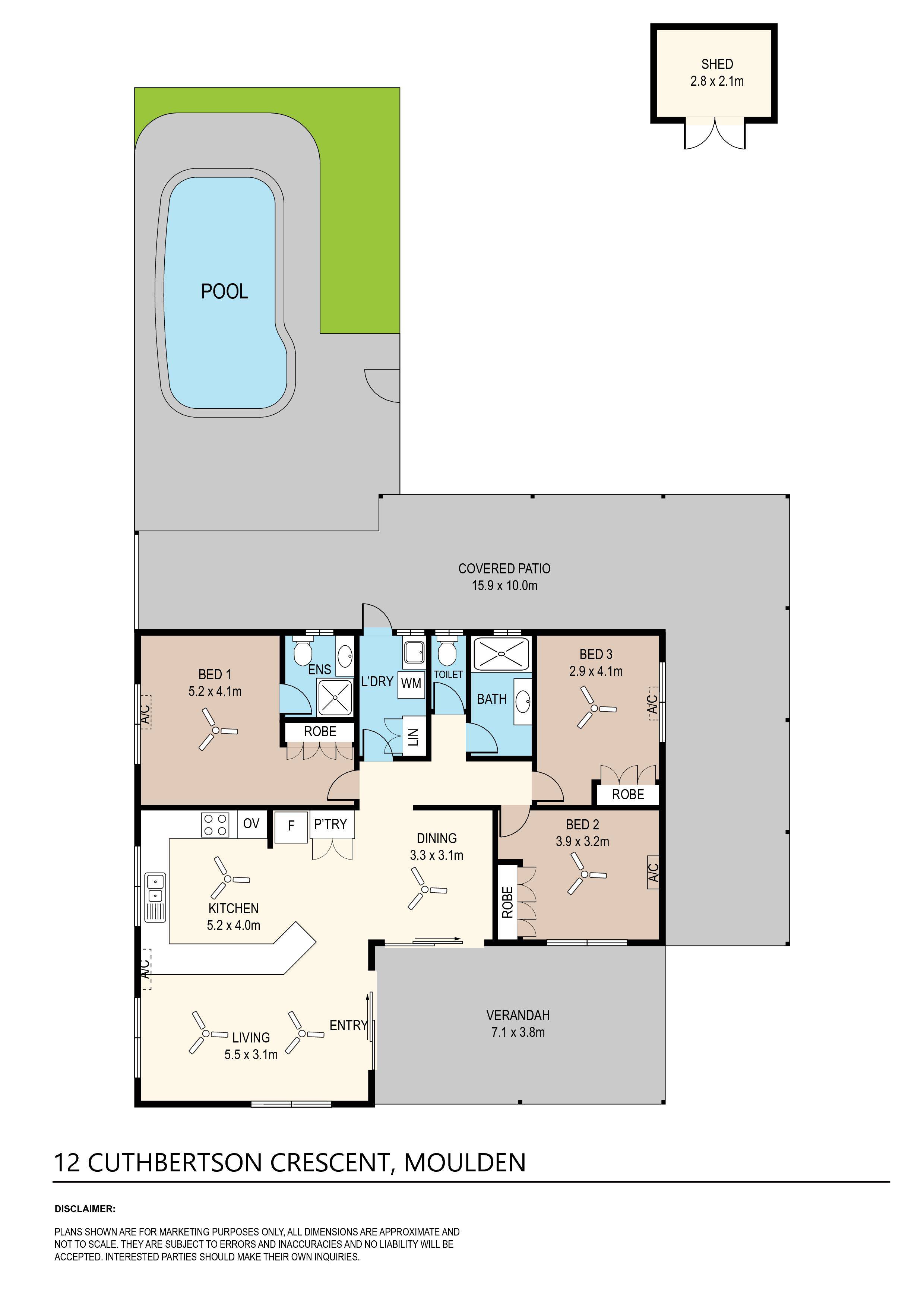 3-bedroom house at 12 Cuthbertson Crescent, Moulden, NT 0830, Palmerston, Northern Territory