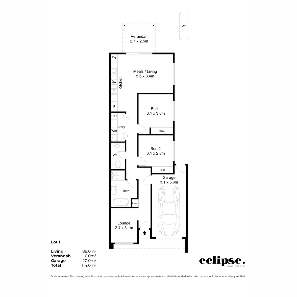2-bedroom house at 1H Avenue Road, Paradise, SA 5075, , South Australia