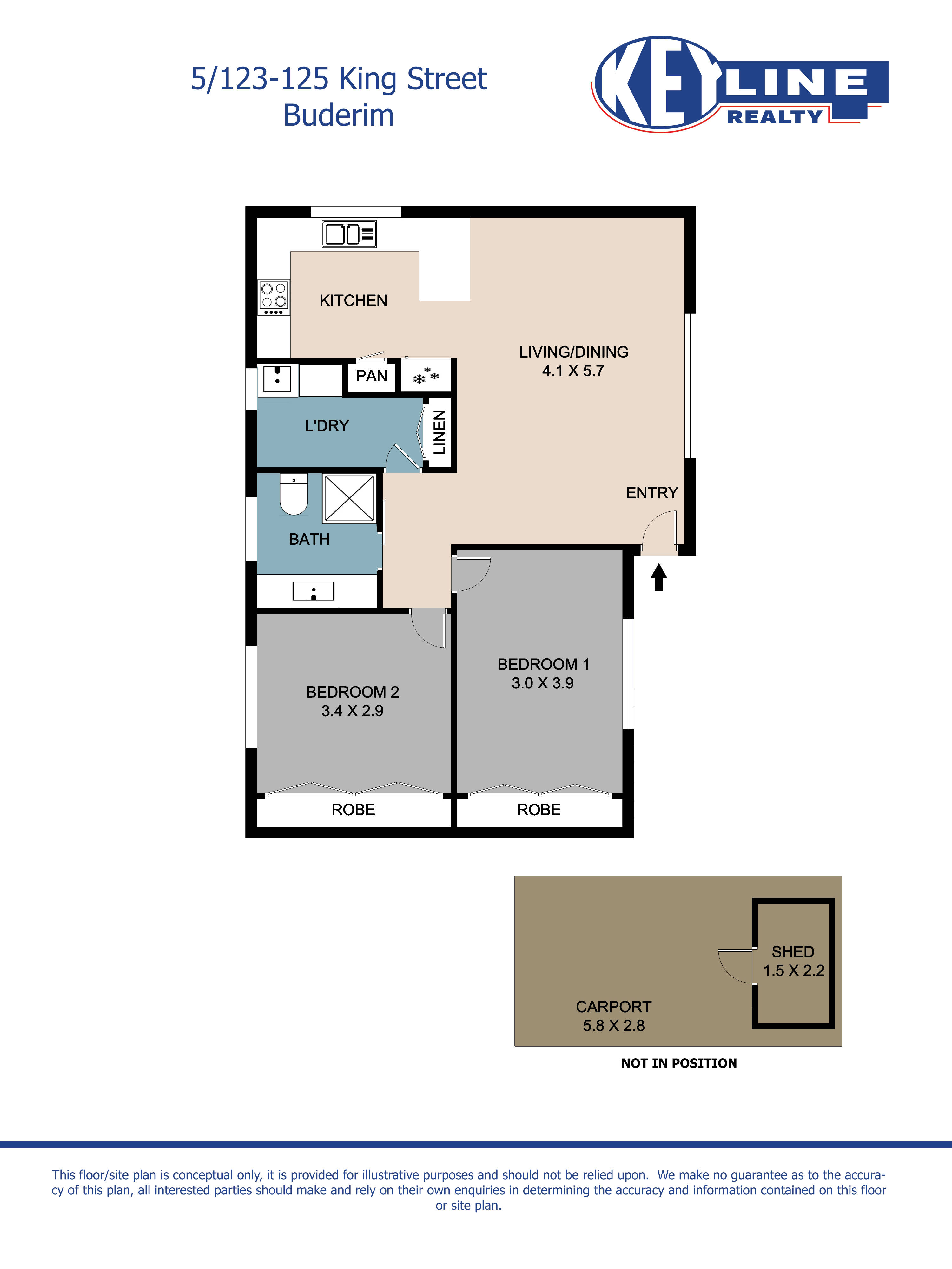 2-bedroom unit at 5/123-125 King Street, Buderim, QLD 4556, Sunshine Coast, Queensland