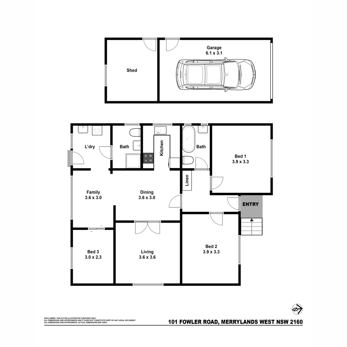 3-bedroom house at 101 FOWLER ROAD, Merrylands West NSW 2160, Cumberland, New South Wales
