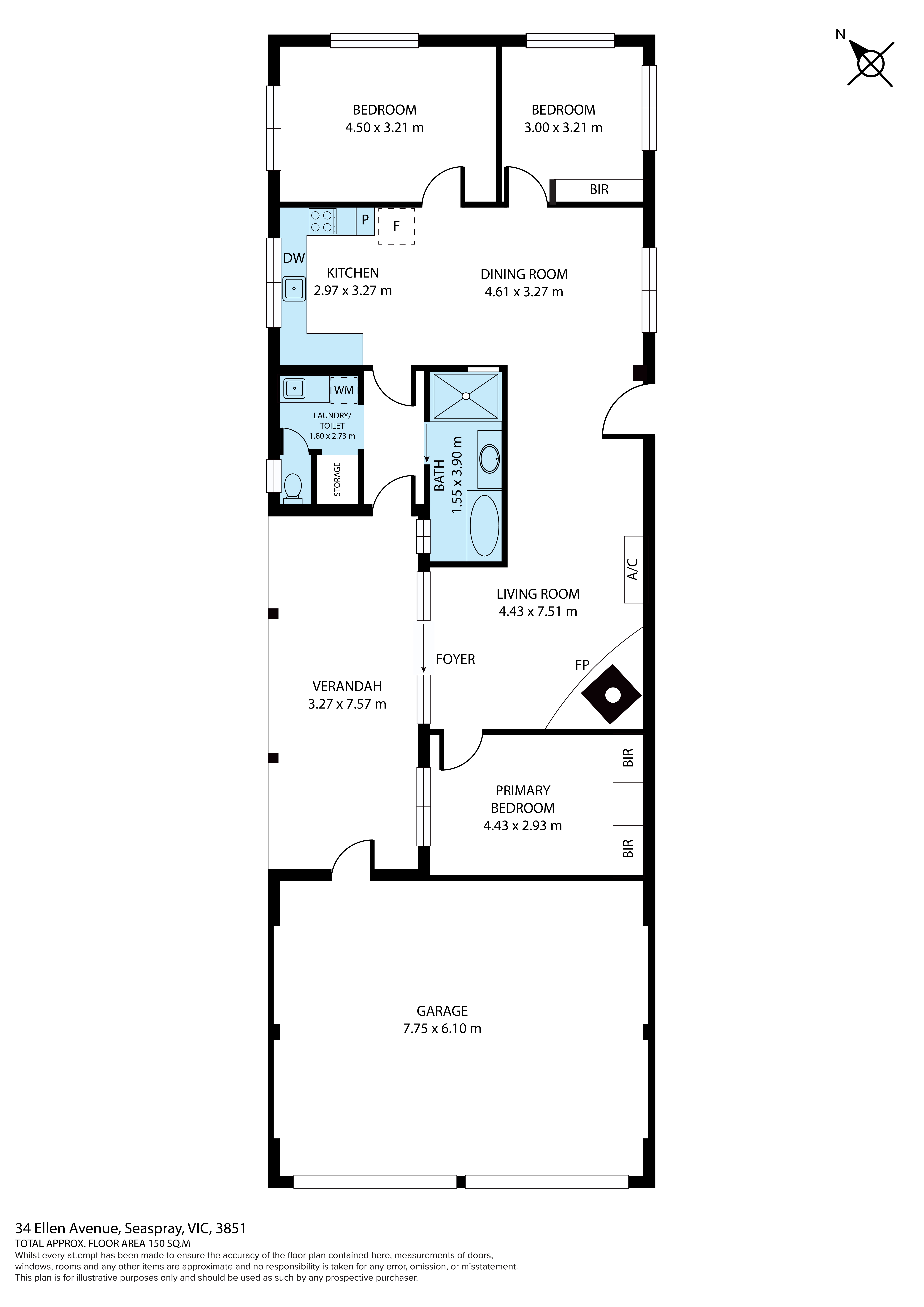 3-bedroom house at 34 Ellen Avenue, Seaspray, VIC 3851, Wellington, Victoria