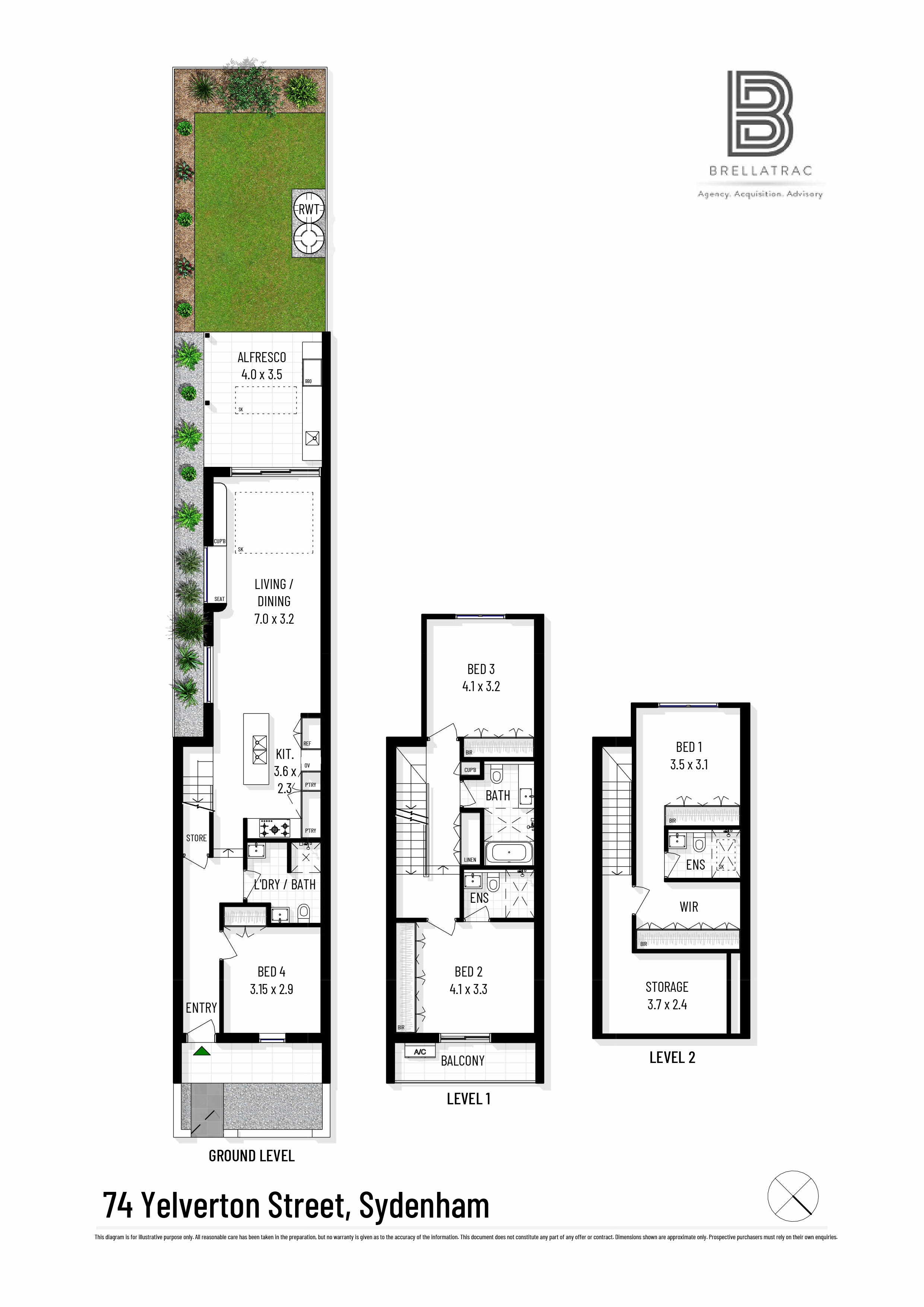 4-bedroom house at 74 Yelverton Street, Sydenham, NSW 2044, Inner West, New South Wales