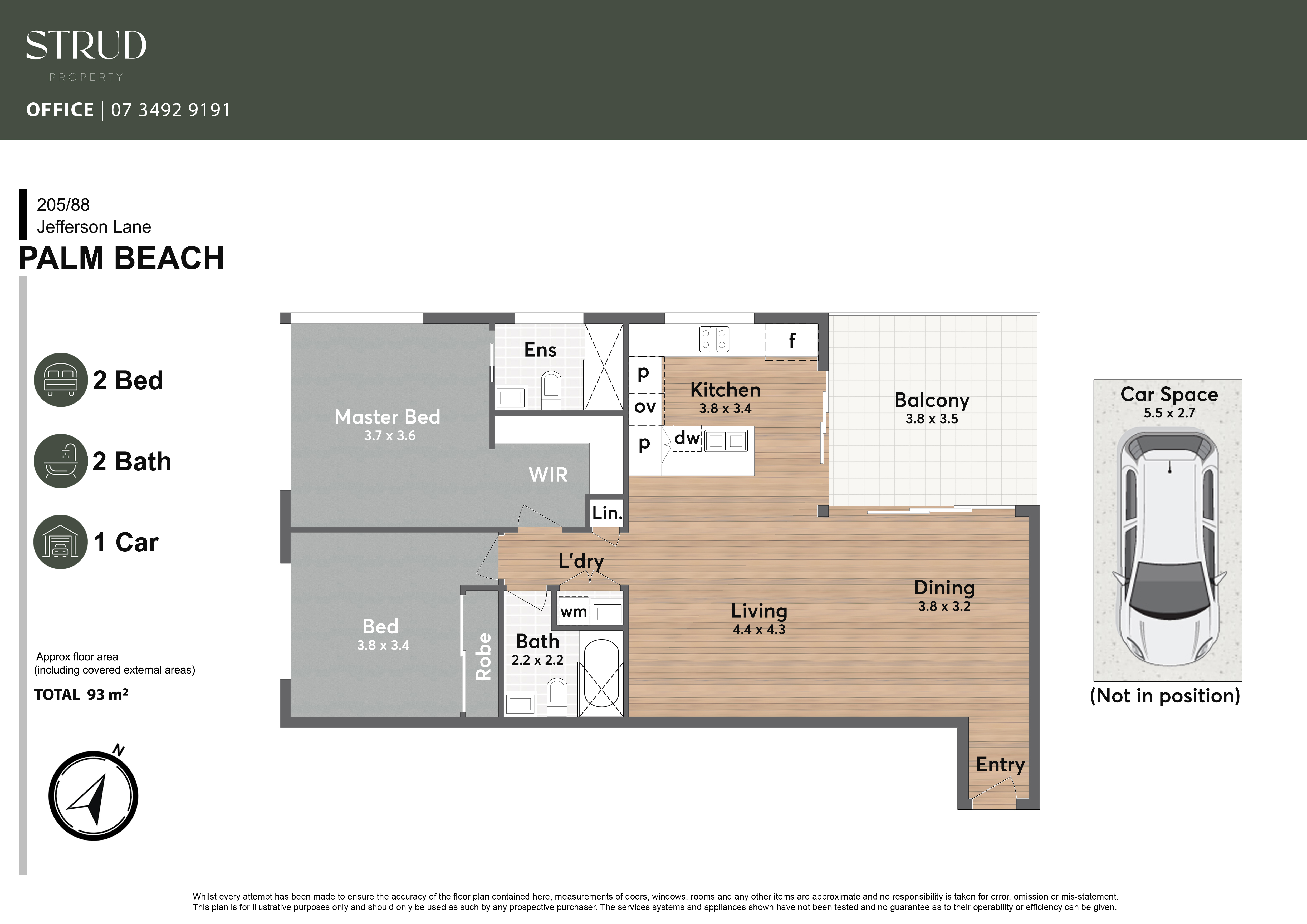 2-bedroom unit at 205/88 Jefferson Lane, Palm Beach, QLD 4221, Gold Coast, Queensland