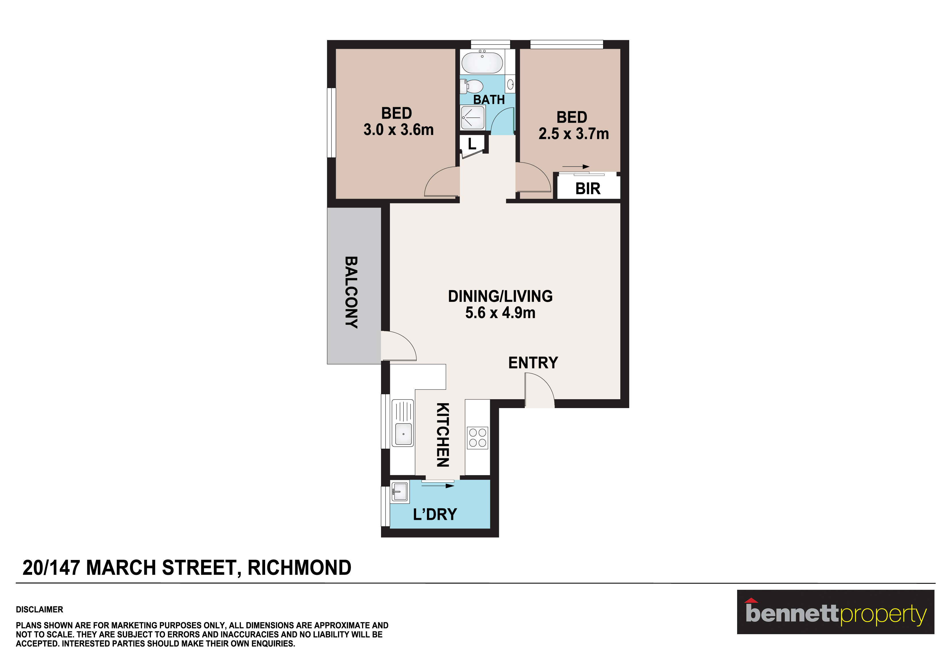 2-bedroom unit at 20/147 March Street, Richmond, NSW 2753, Hawkesbury, New South Wales