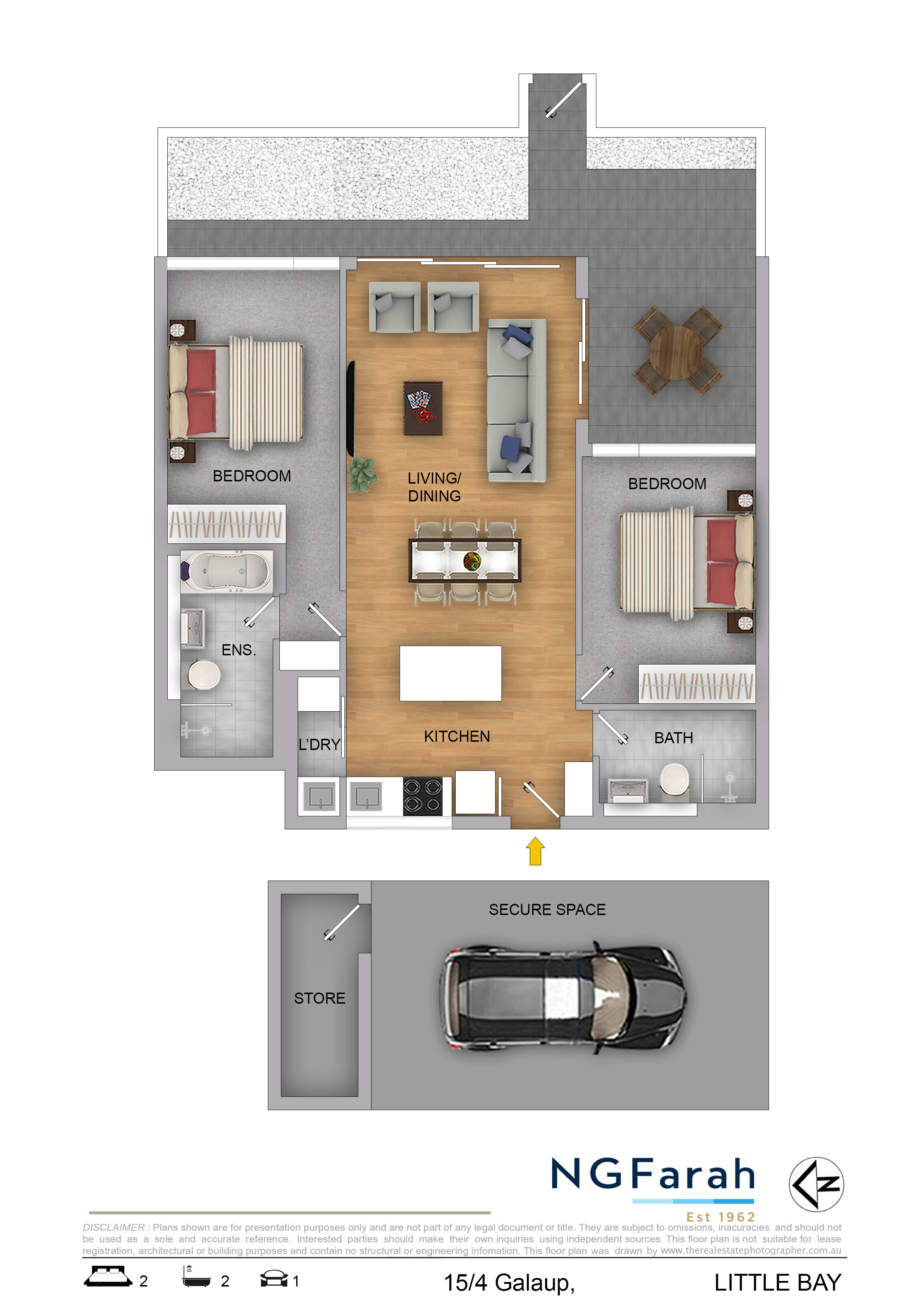 2-bedroom unit at 15/4 Galaup Street, Little Bay, NSW 2036, Randwick, New South Wales