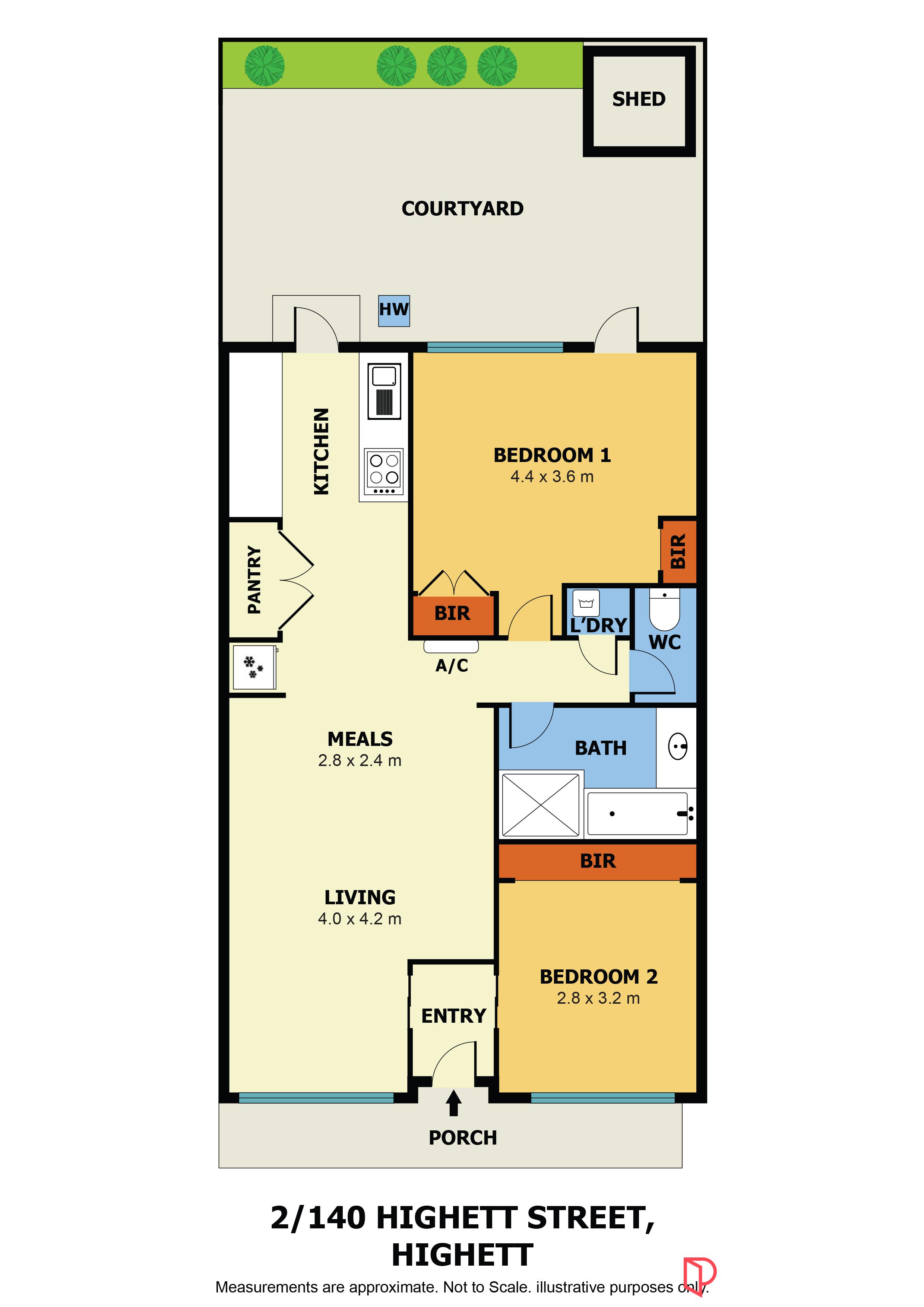 2-bedroom unit at 2 140 HIGHETT ROAD, HIGHETT VIC 3190, Bayside (Vic.), Victoria