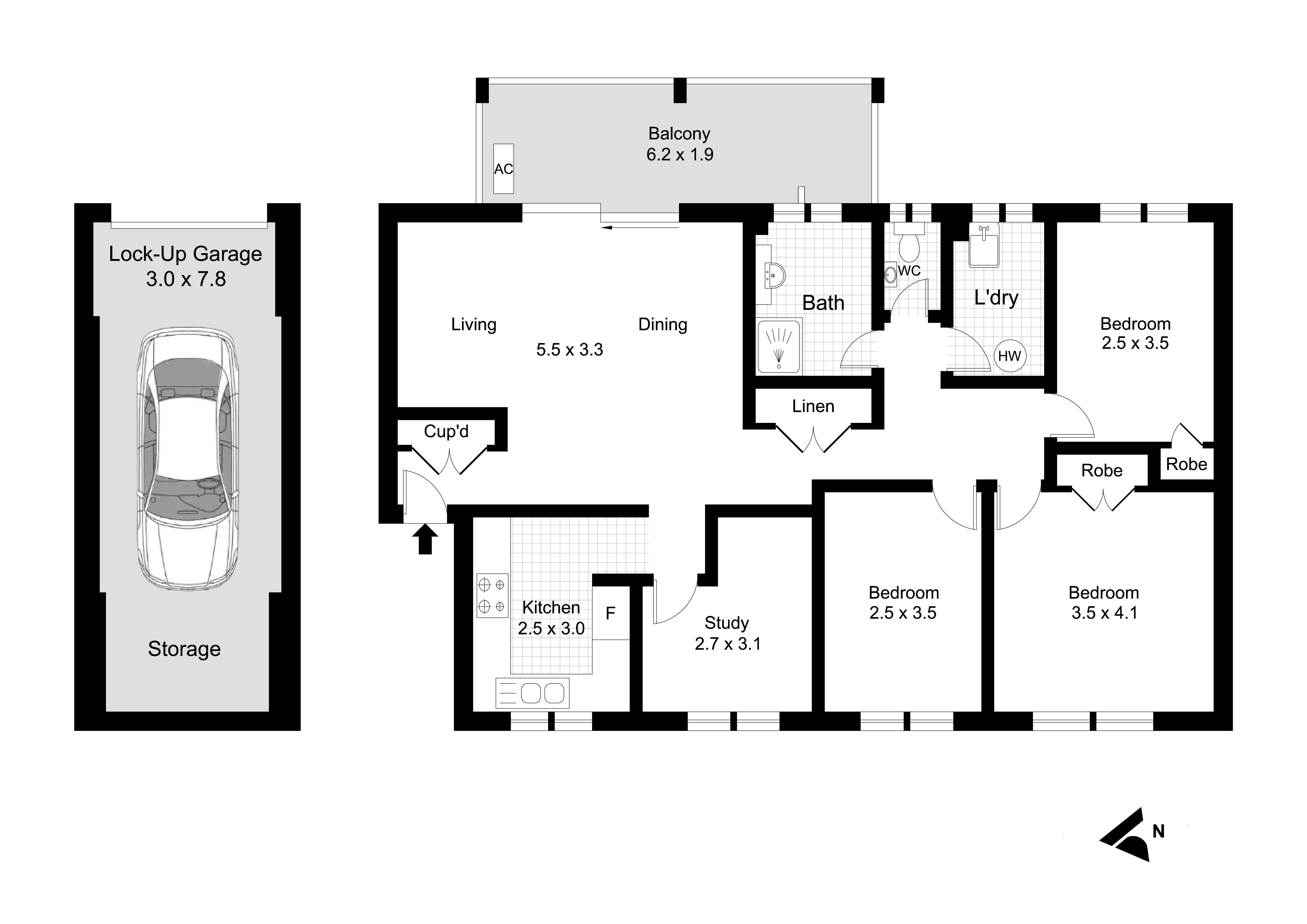 3-bedroom unit at 20 18 EDENSOR STREET, EPPING NSW 2121, Parramatta, New South Wales