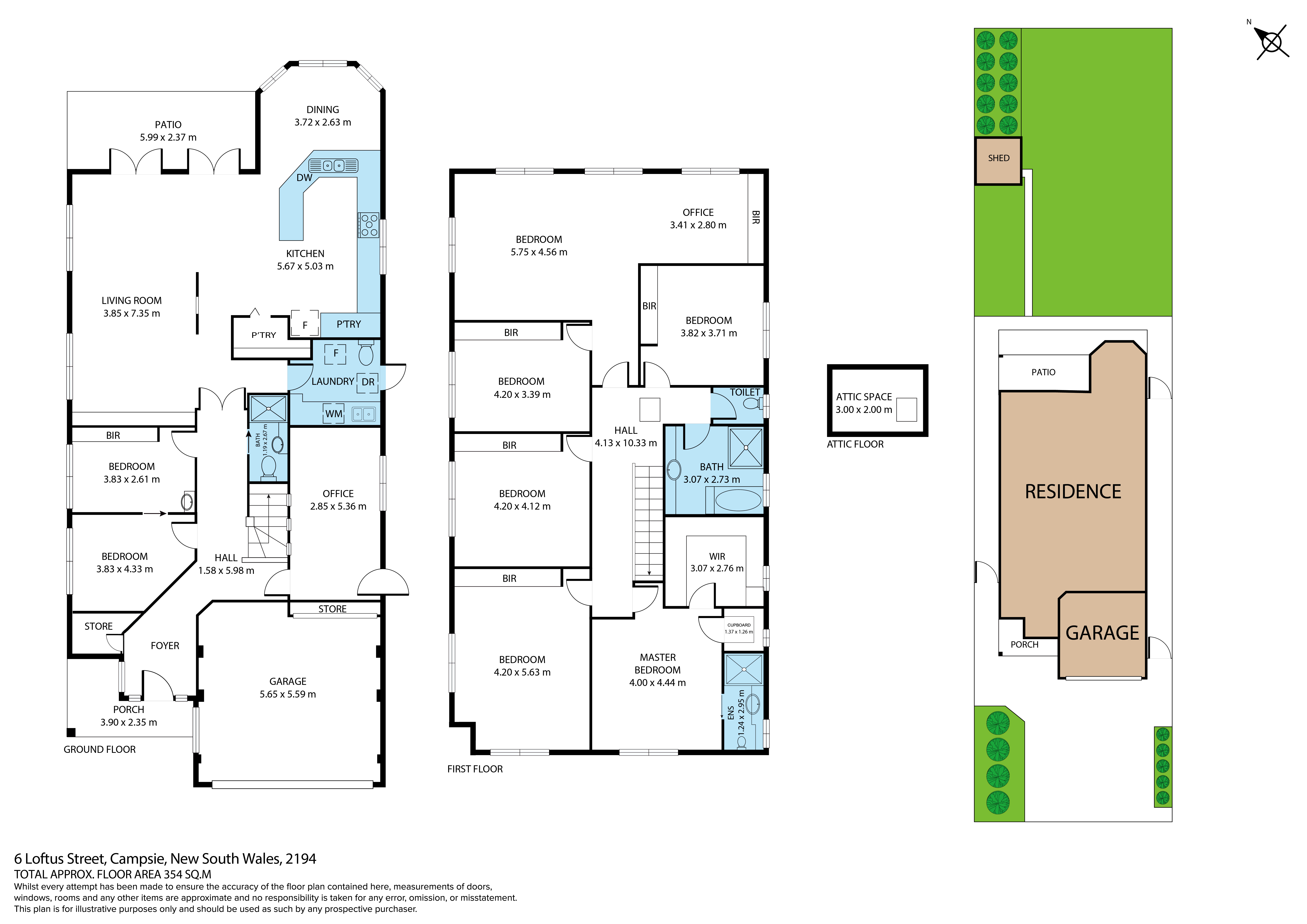 Floor plan for 8-bedroom house at 6 Loftus Street, Campsie, NSW 2194, Canterbury-Bankstown, New South Wales