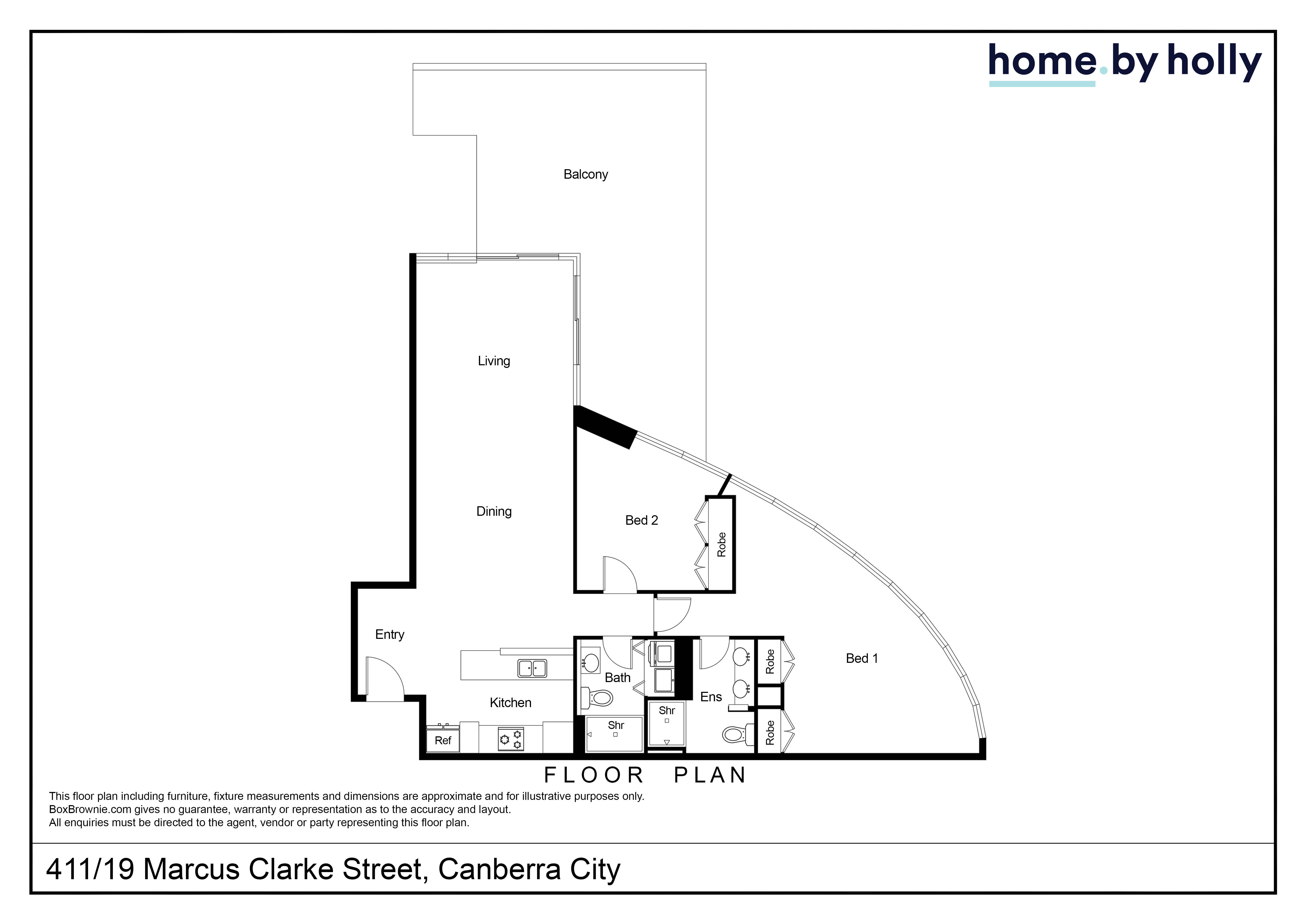2-bedroom unit at 411/19 Marcus Clarke Street, City, ACT 2601, Unincorporated Act, Australian Capital Territory
