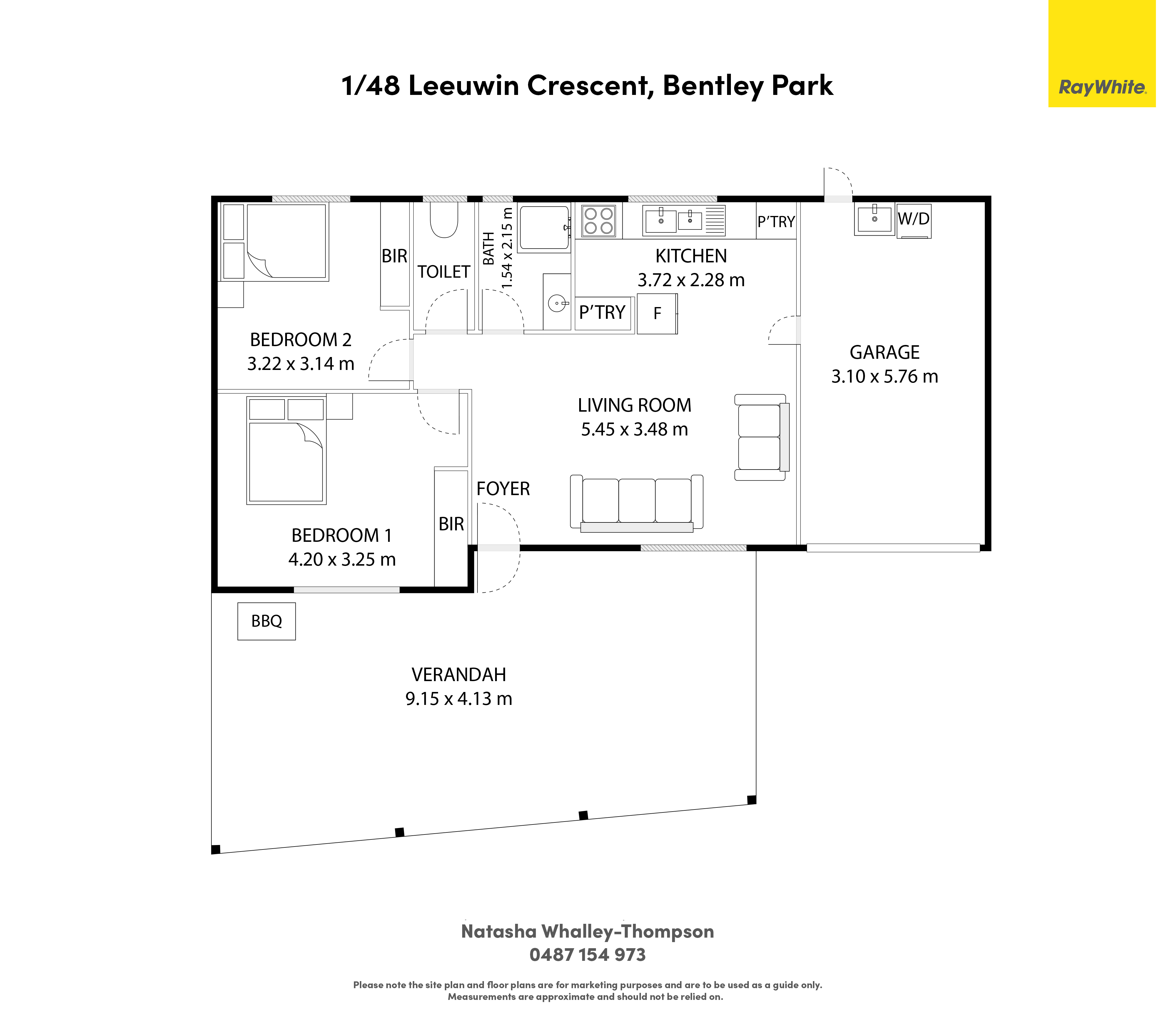2-bedroom unit at UNIT 1 MARNLEA 48 LEEUWIN CRESCENT, Bentley Park QLD 4869, Cairns, Queensland