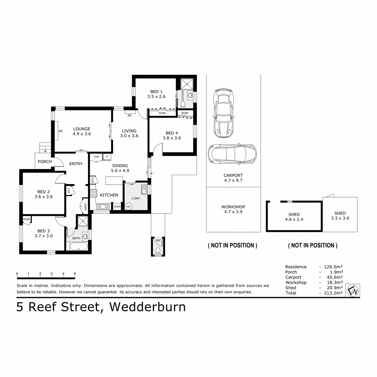 4-bedroom house at 5 Reef Street, Wedderburn, Vic, 3518, Loddon, Victoria