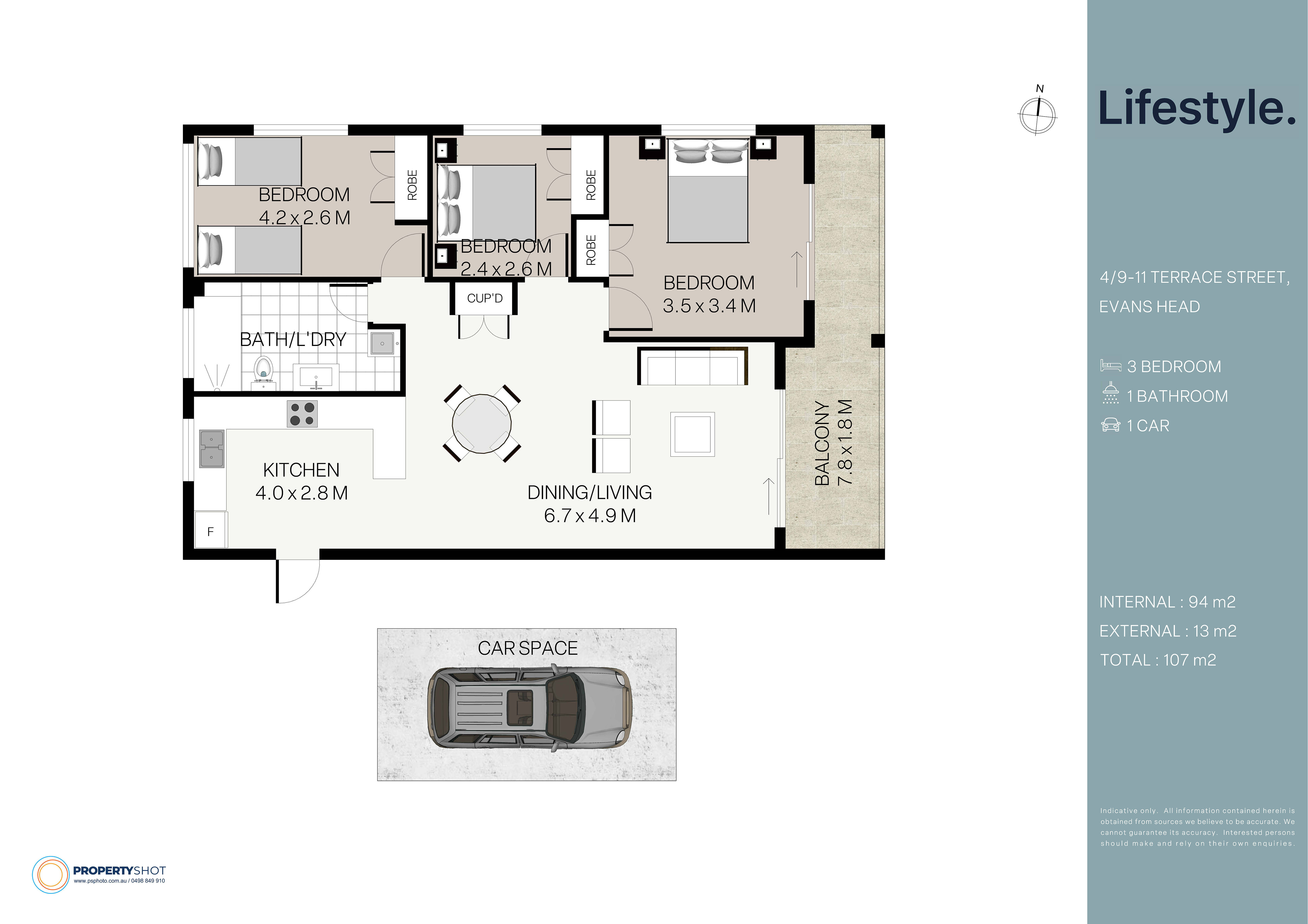3-bedroom unit at 4/9-11 Terrace Street, Evans Head, Nsw, 2473, Richmond Valley, New South Wales
