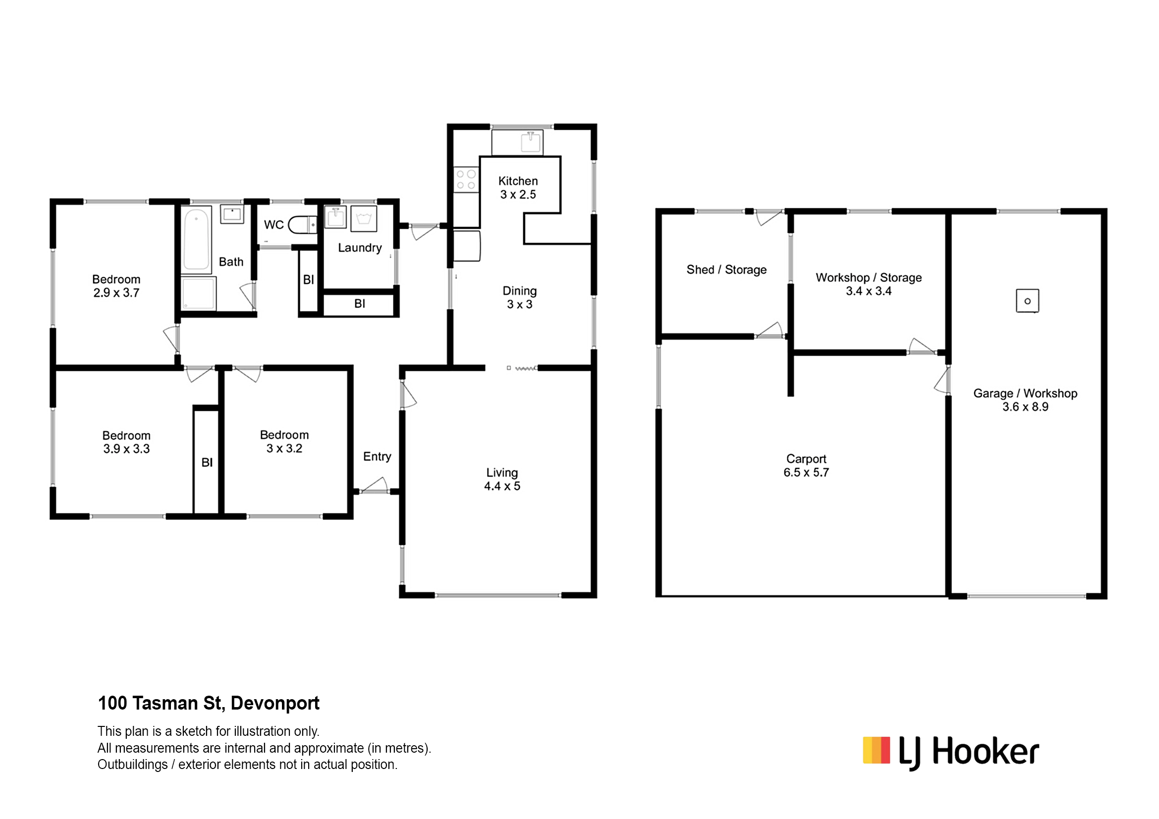 3-bedroom house at 100 Tasman Street, Devonport, TAS 7310, Devonport, Tasmania