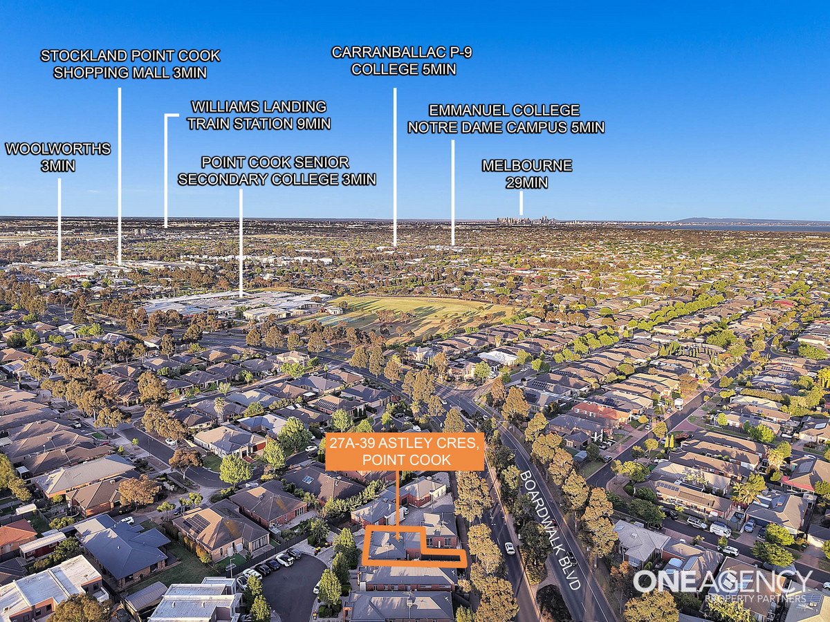 2-bedroom unit at 27A/39 Astley Crescent, Point Cook, VIC 3030, Wyndham, Victoria
