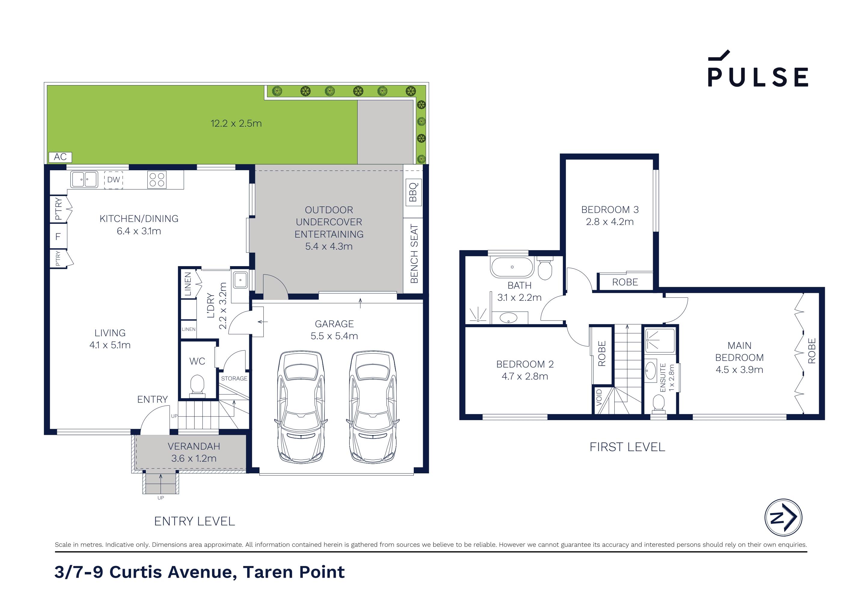 3-bedroom unit at UNIT 3 7-9 CURTIS AVENUE, Taren Point NSW 2229, Sutherland, New South Wales