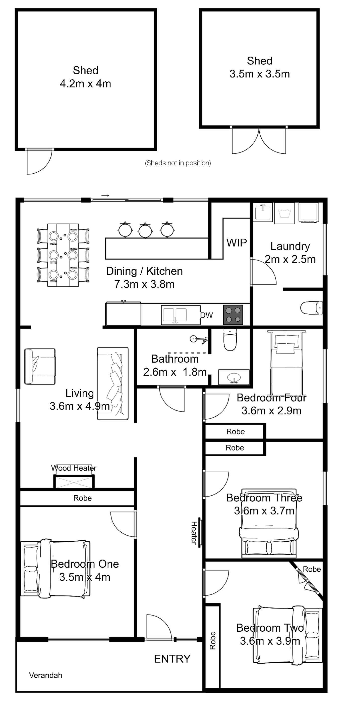 4-bedroom house at 4 Leslie Street, South Launceston, TAS 7249, Launceston, Tasmania