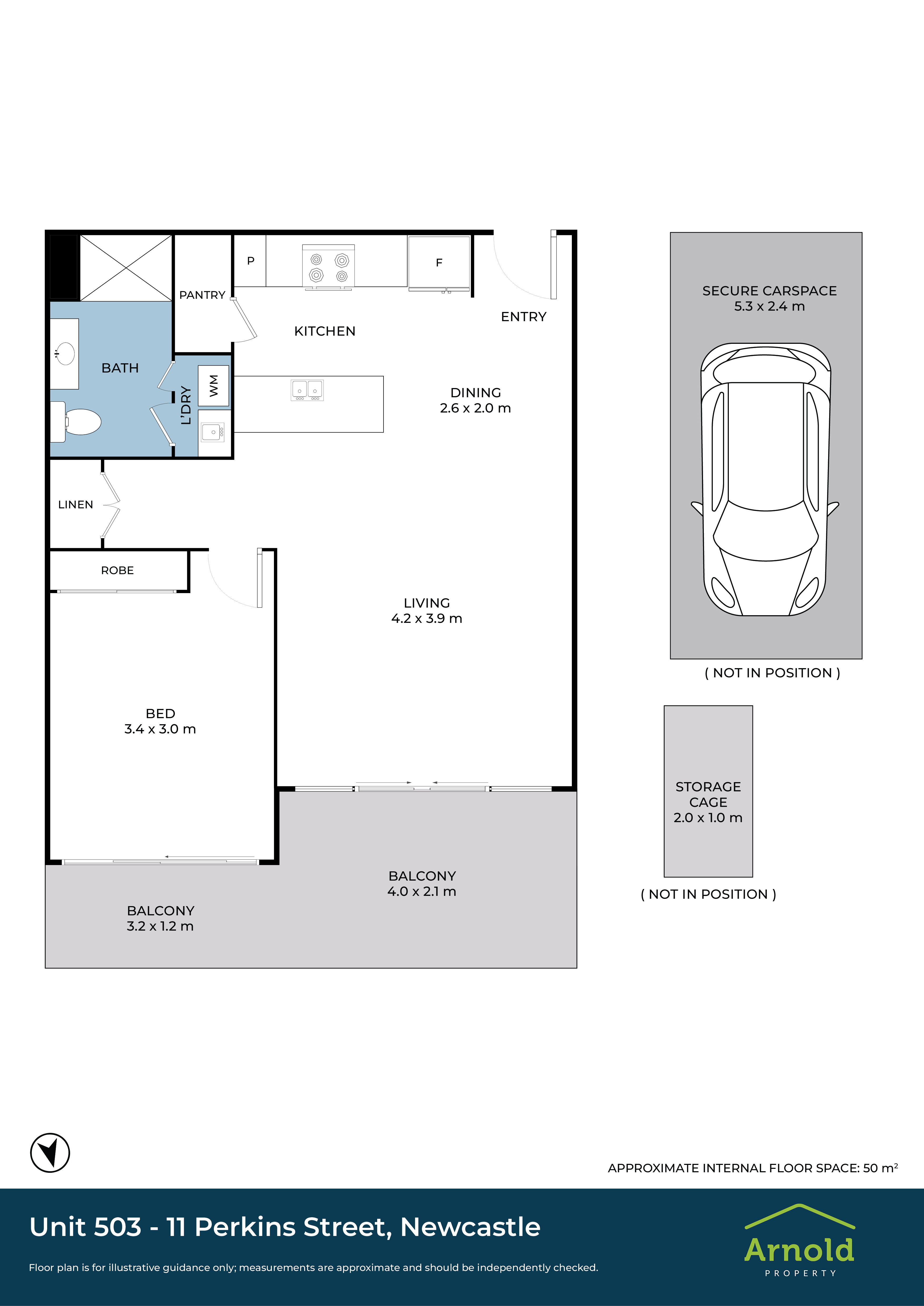 1-bedroom unit at 503/11 Perkins Street, Newcastle, NSW 2300, Newcastle, New South Wales