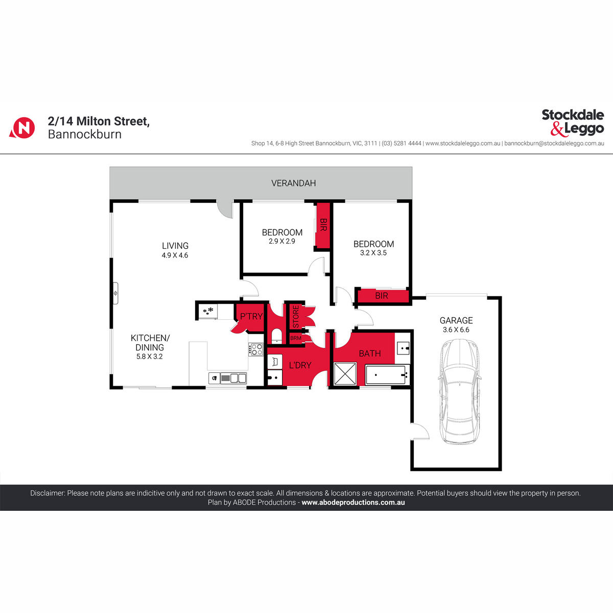 2-bedroom unit at 2 14 MILTON STREET, BANNOCKBURN VIC 3331, Golden Plains, Victoria