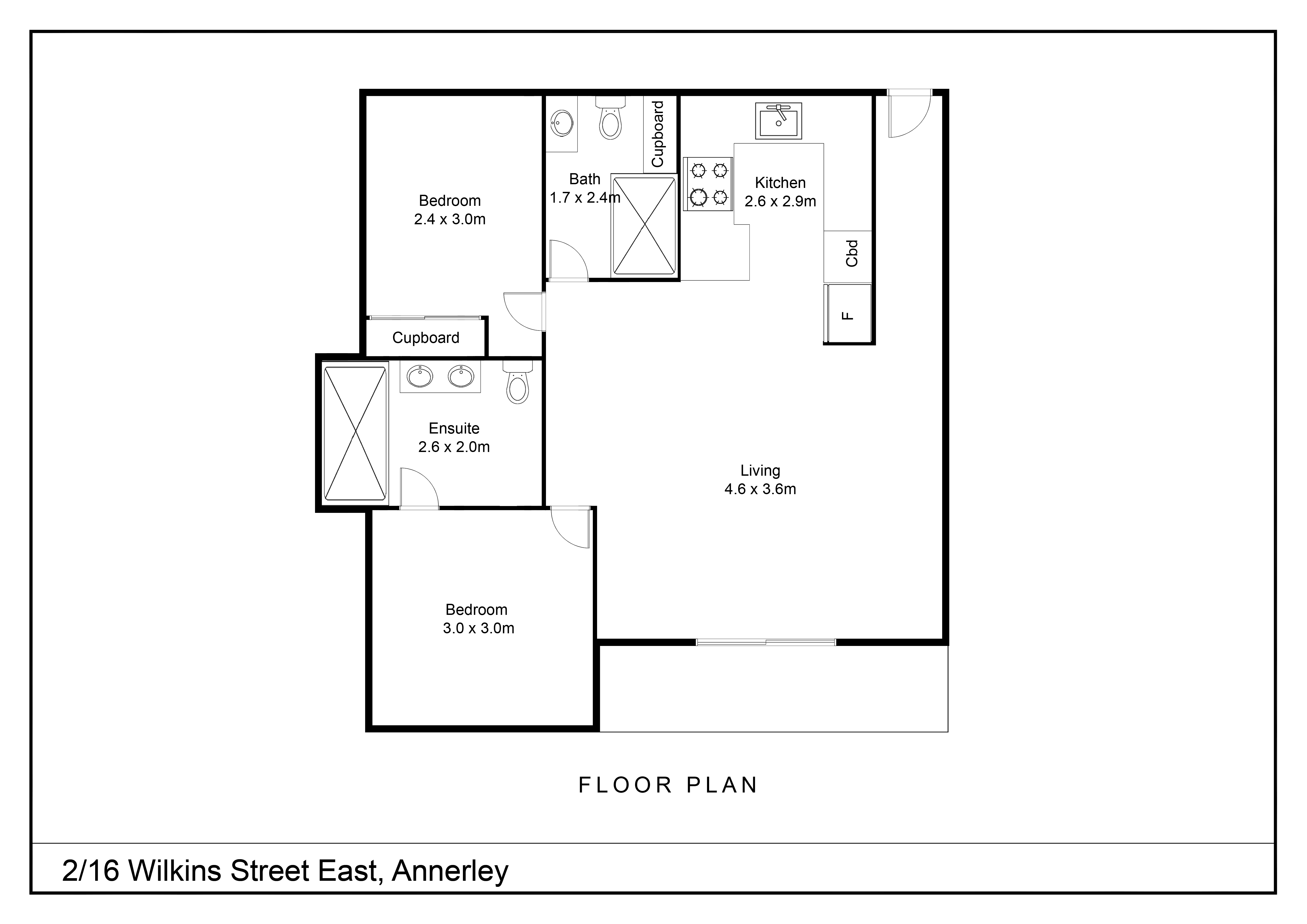 2-bedroom unit at 2/16 Wilkins Street East, Annerley, QLD 4103, Brisbane, Queensland