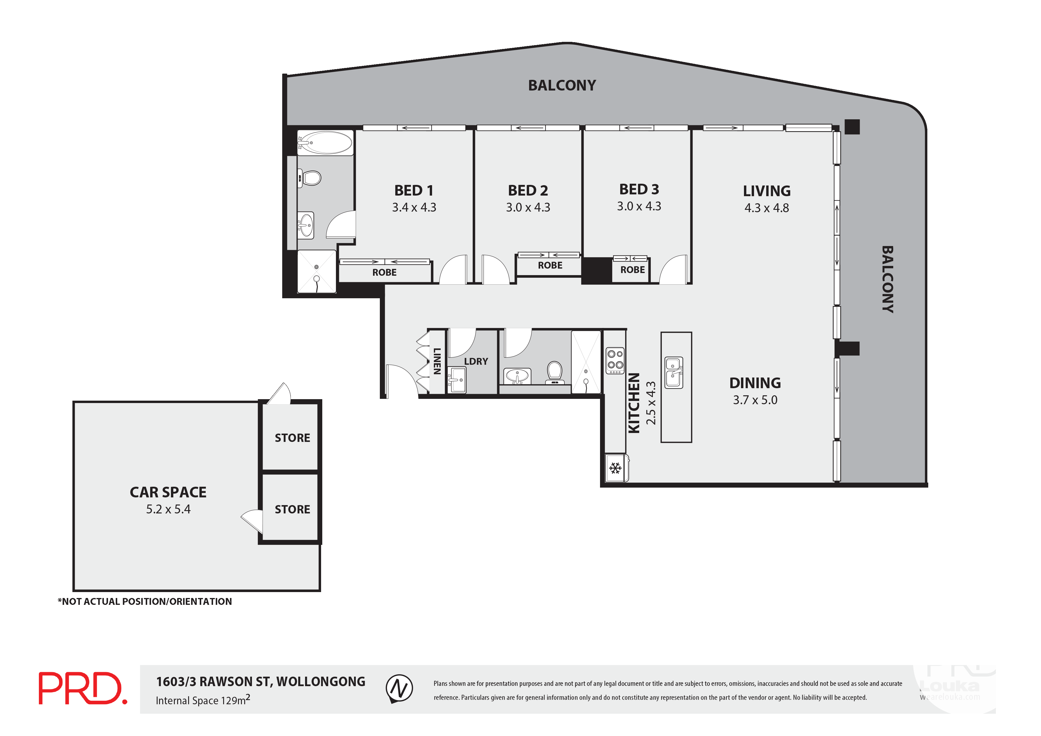 3-bedroom unit at 1603/3 Rawson Street, Wollongong, NSW 2500, Wollongong, New South Wales
