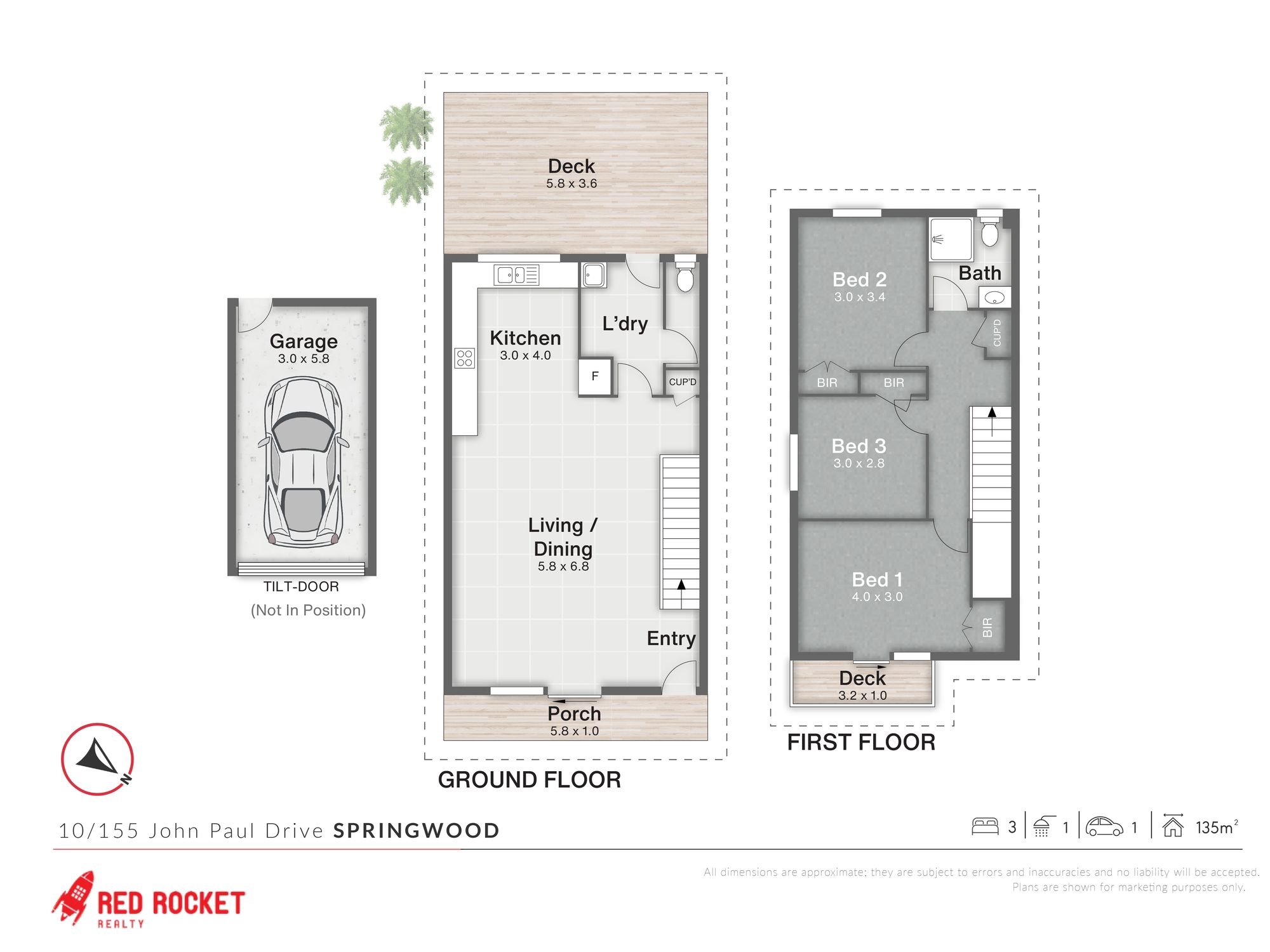 3-bedroom unit at 10/155 John Paul Drive, Springwood, QLD 4127, Logan, Queensland