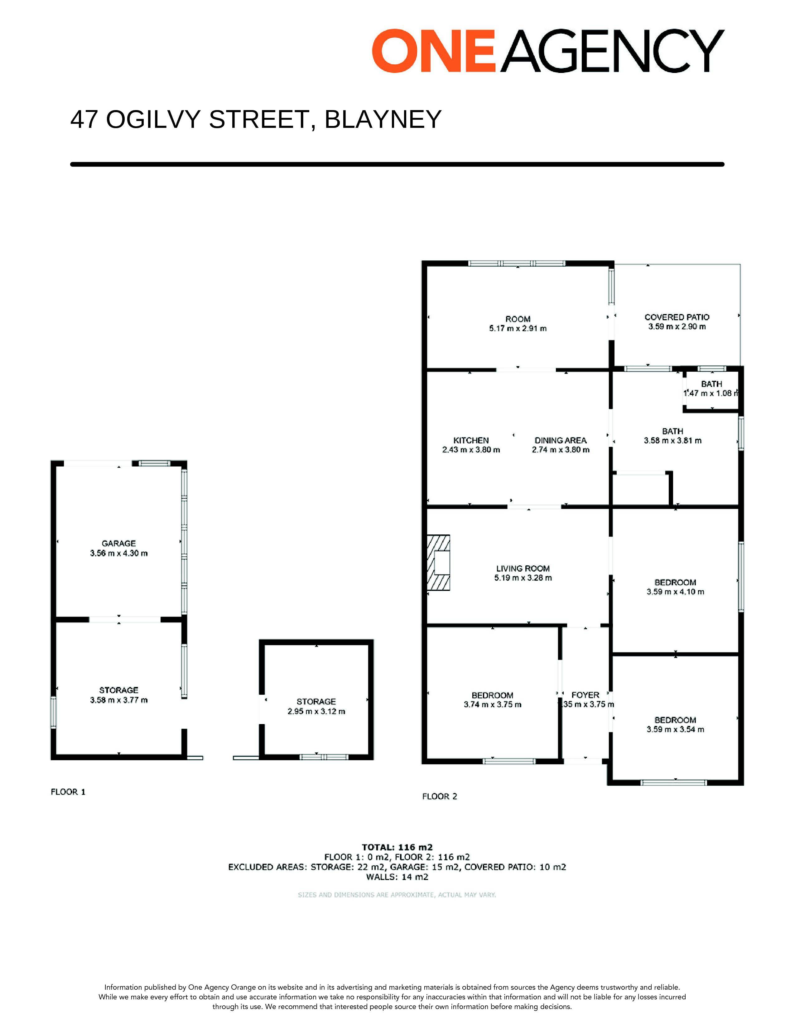 3-bedroom unit at 47 Ogilvy Street, Blayney, NSW 2799, Blayney, New South Wales