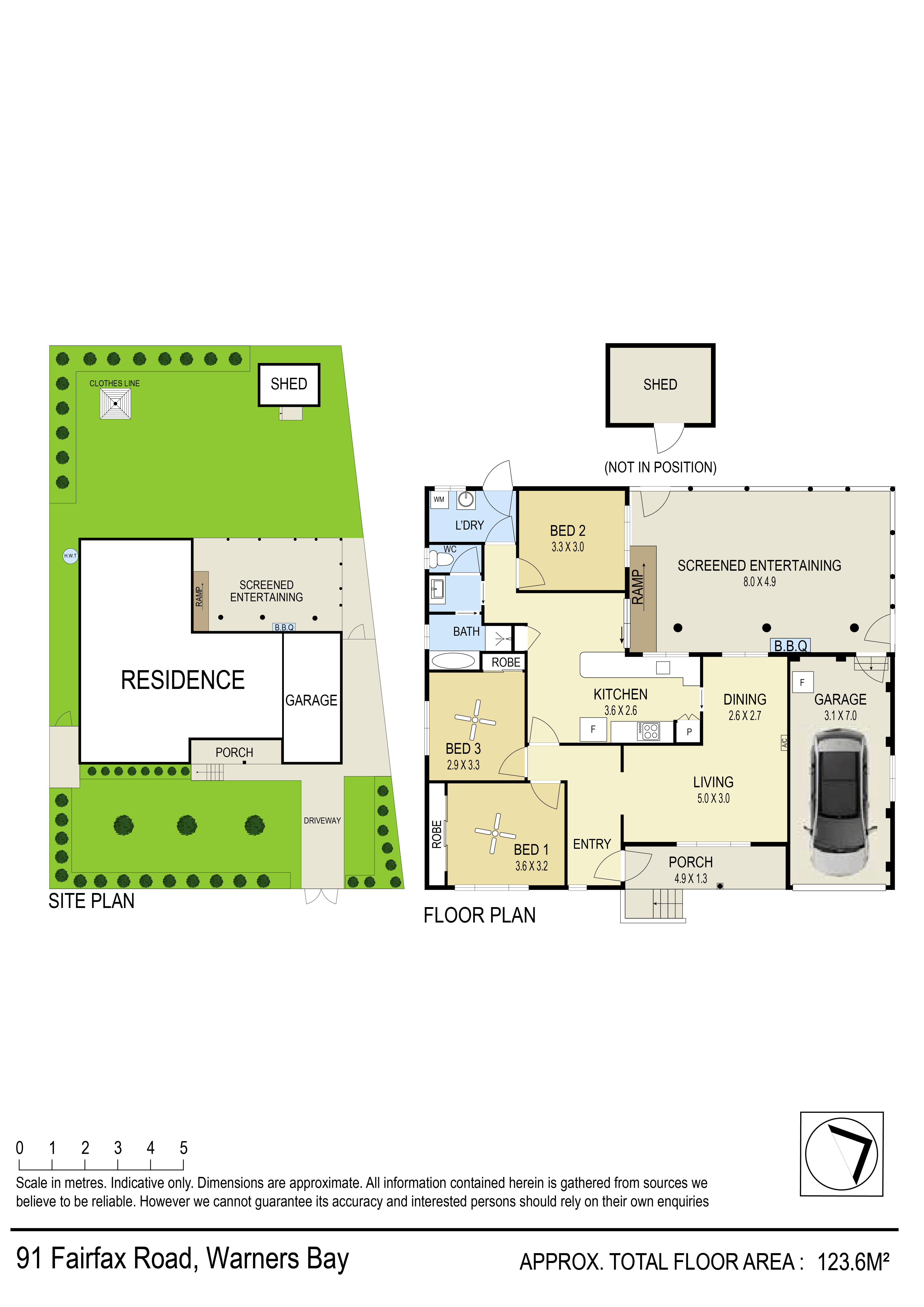 3-bedroom house at 91 Fairfax Road, Warners Bay, NSW 2282, Lake Macquarie, New South Wales